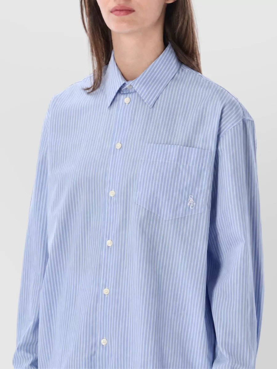 Sporty & Rich Cotton Logo Pyjama Shirt