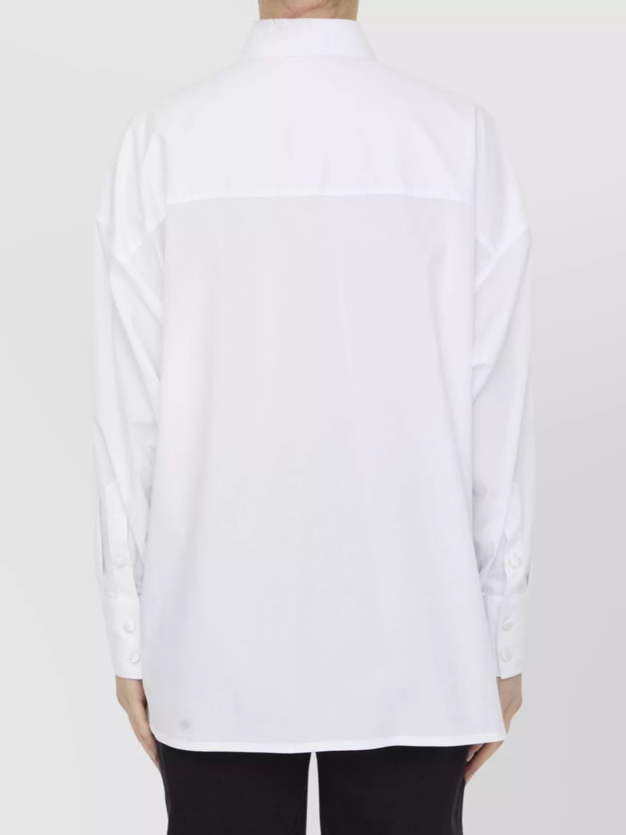 Dolce&Gabbana Collared Cotton Poplin Shirt With Long Sleeves