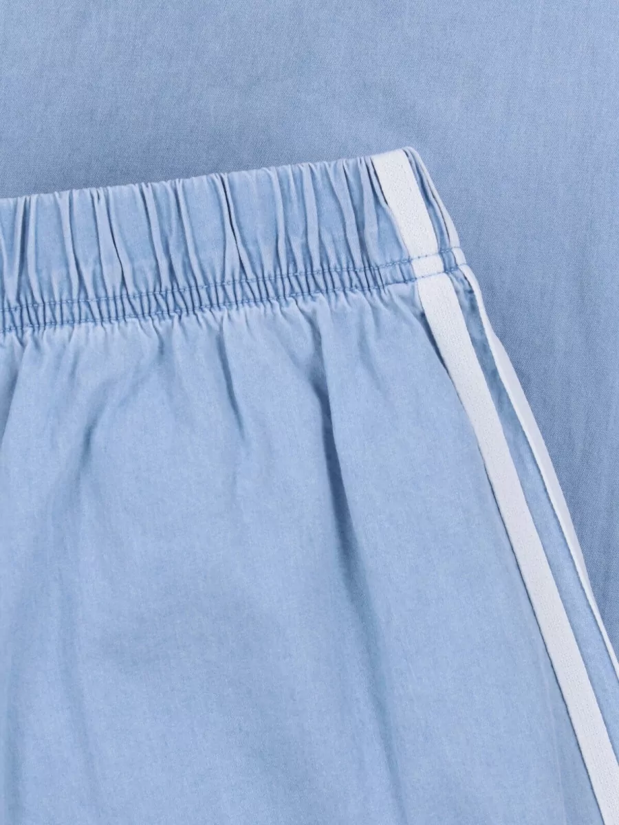 Adidas Cotton Straight-Leg Wide-Leg Trousers