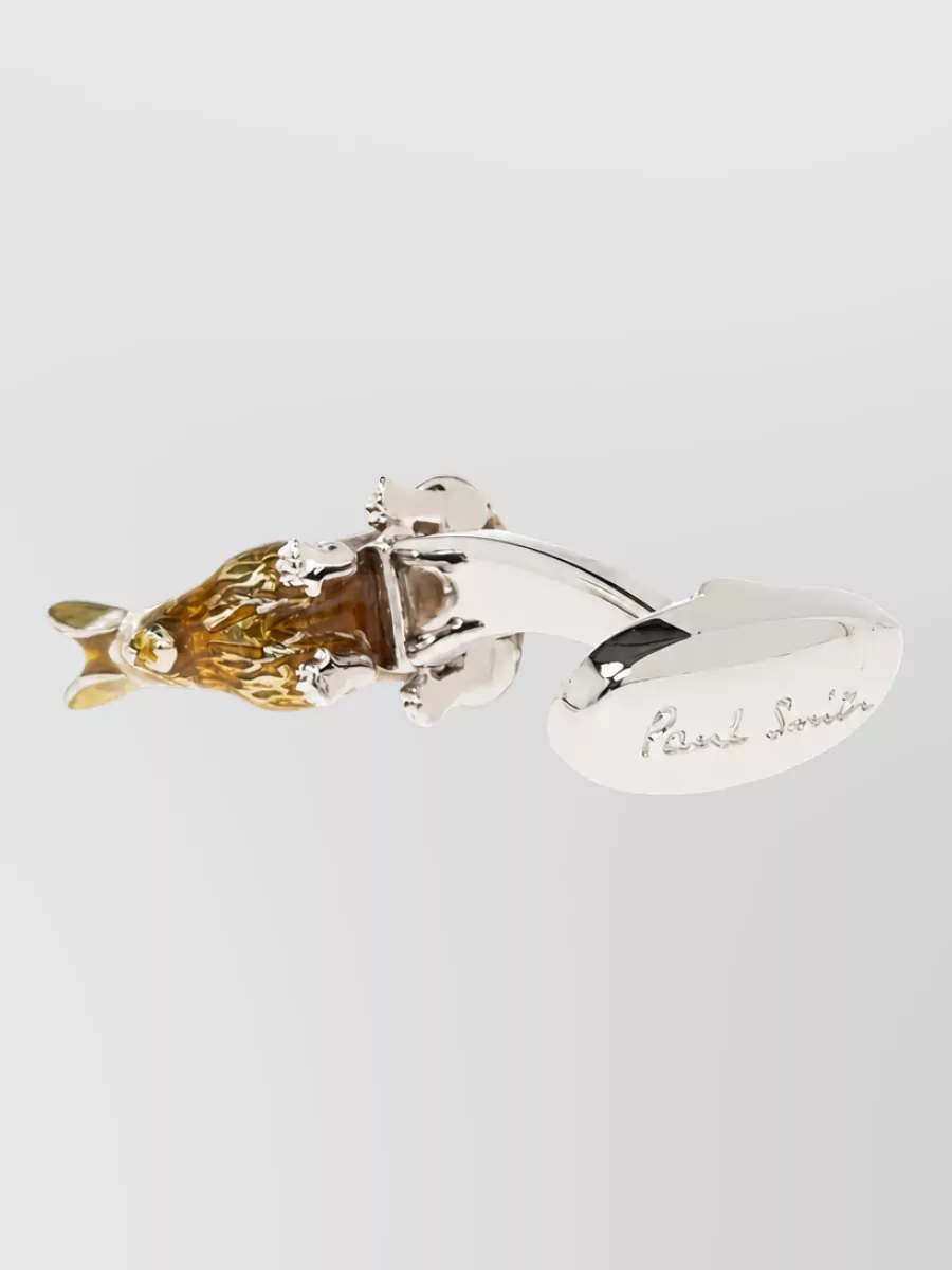 Paul Smith enamel rabbit cufflinks