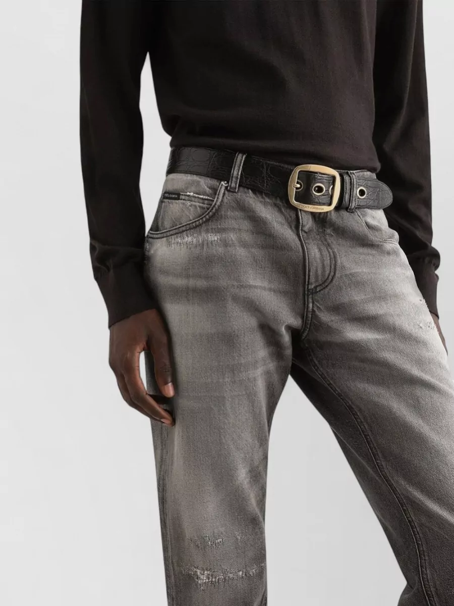 Dolce&Gabbana Distressed Regular-Fit Denim Jeans