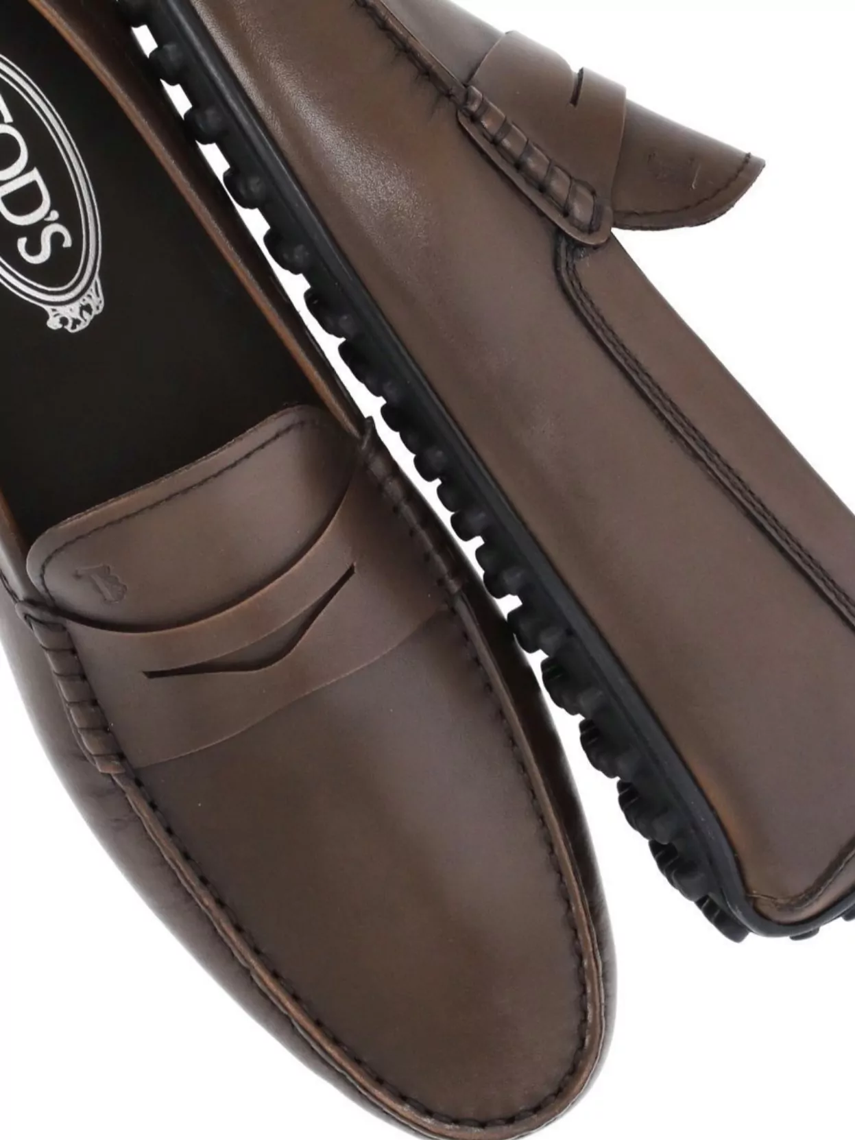 Tod's Penny Strap Smooth Leather Loafers