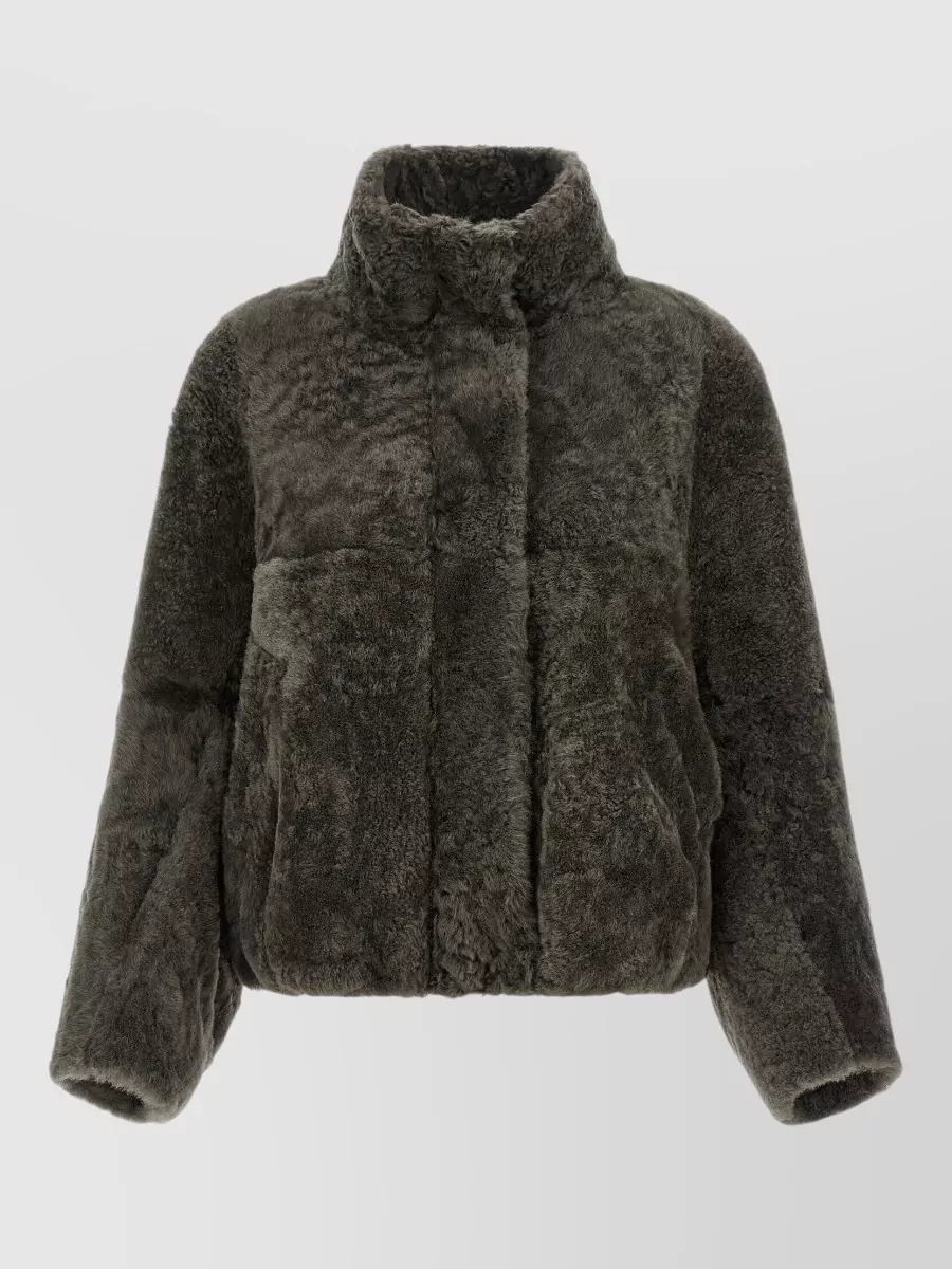 Brunello Cucinelli lamb fur cropped jacket