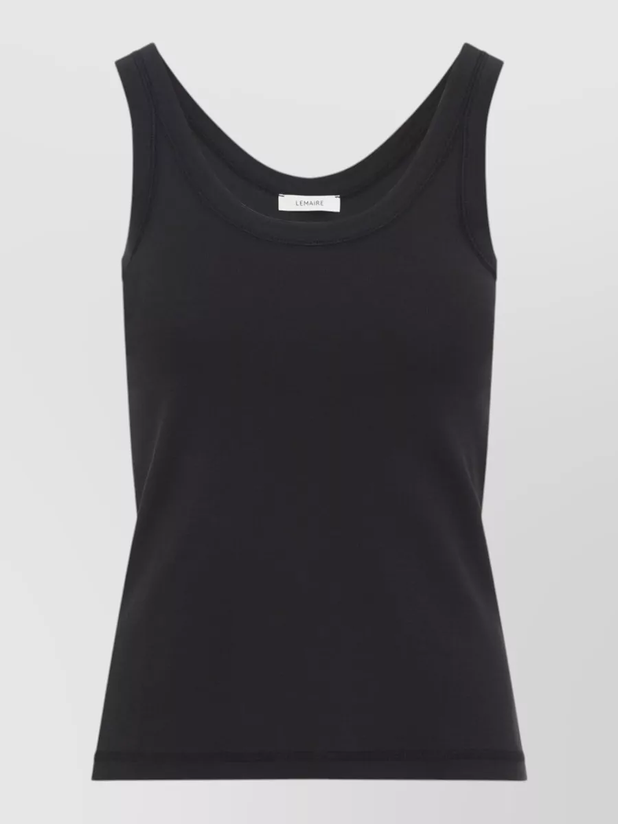 Lemaire Ribbed Tank Top Scoop Neck