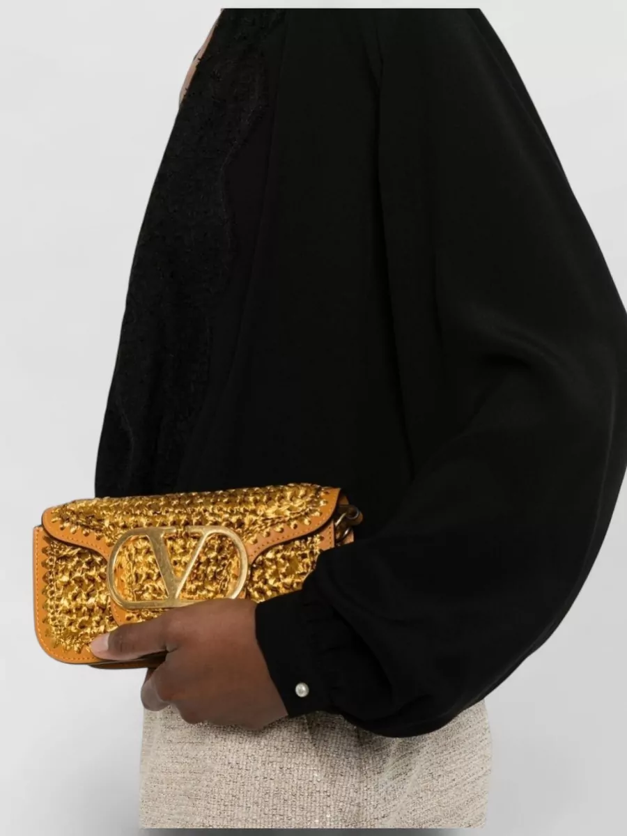Valentino Garavani Locò Small Viscose Shoulder Bag