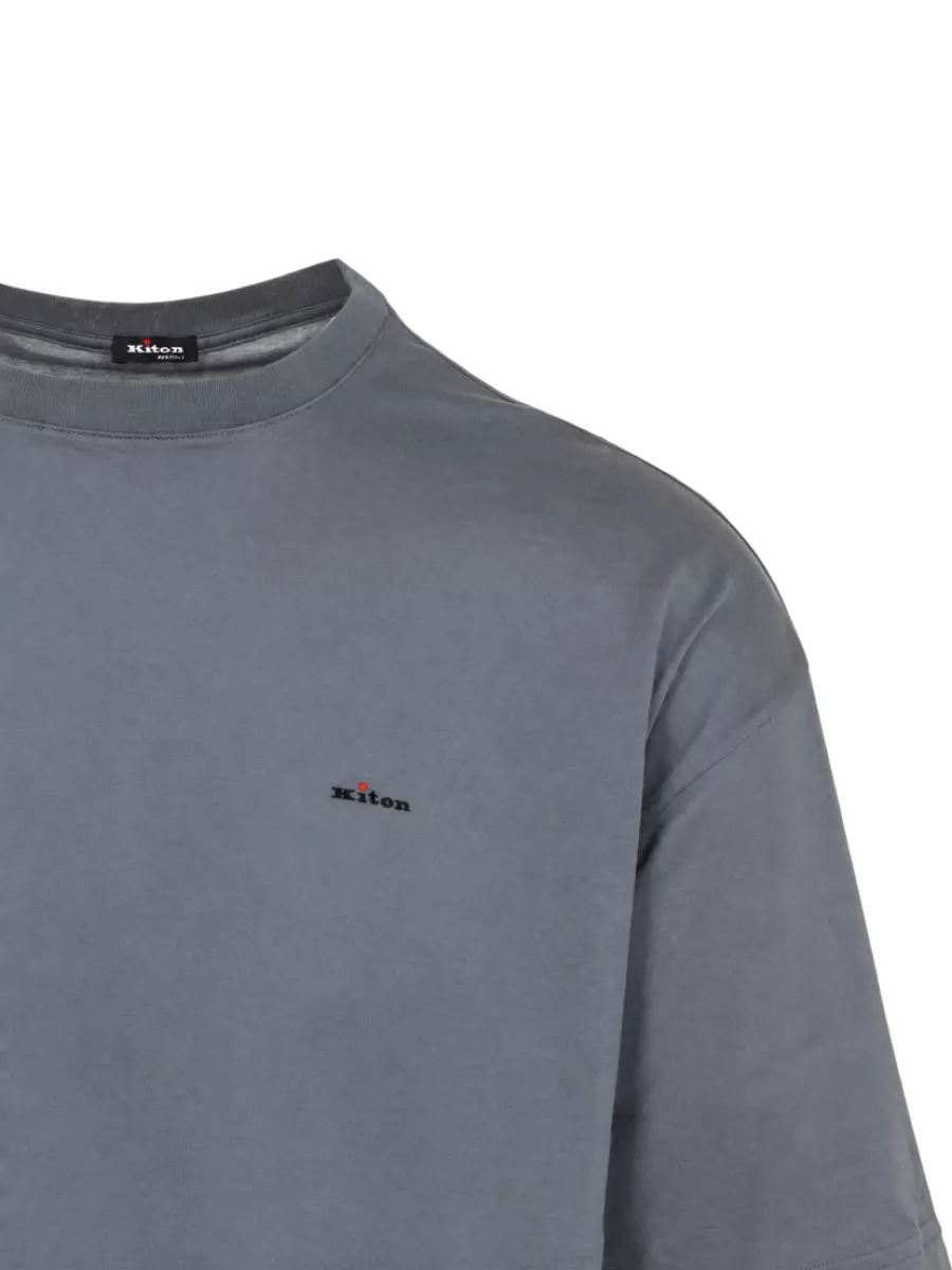 Kiton Cotton Short-Sleeve Crew-Neck T-Shirt