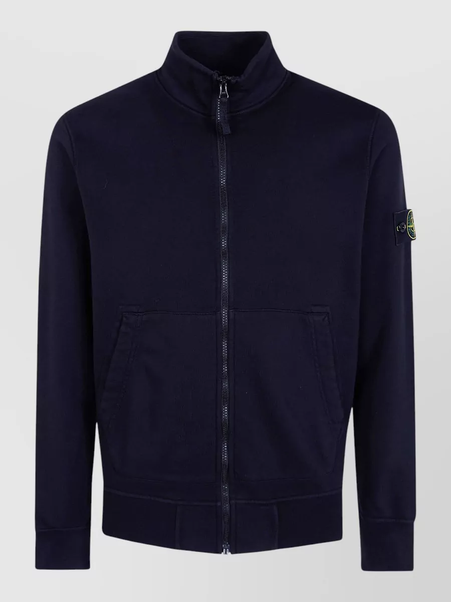 Stone Island cotton zip up lightweight jacket