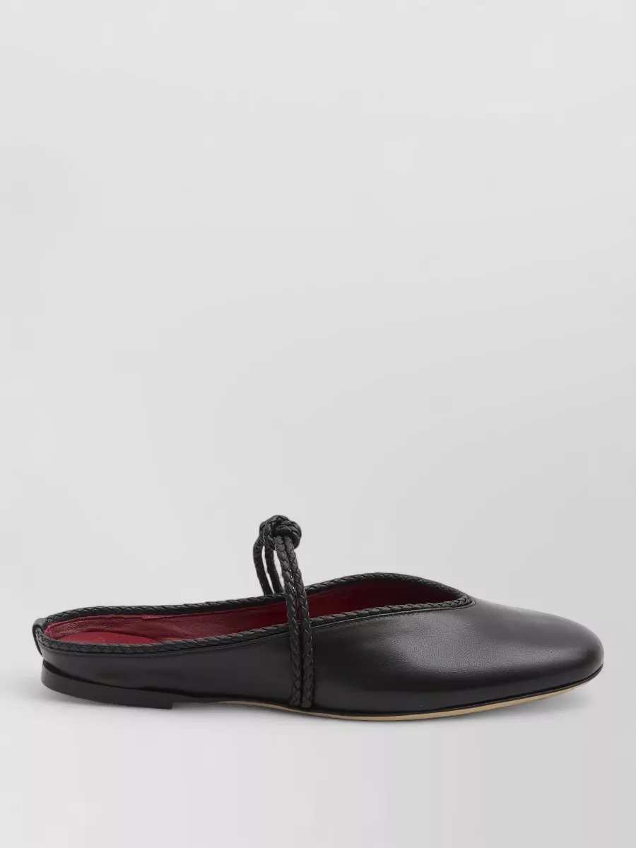 Bottega Veneta Nappa Leather Open Back Ballet Flats
