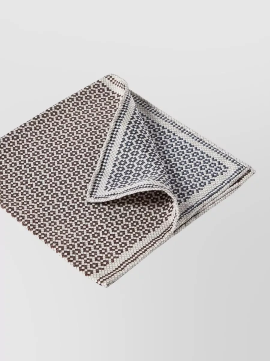 Brunello Cucinelli silk printed pocket square
