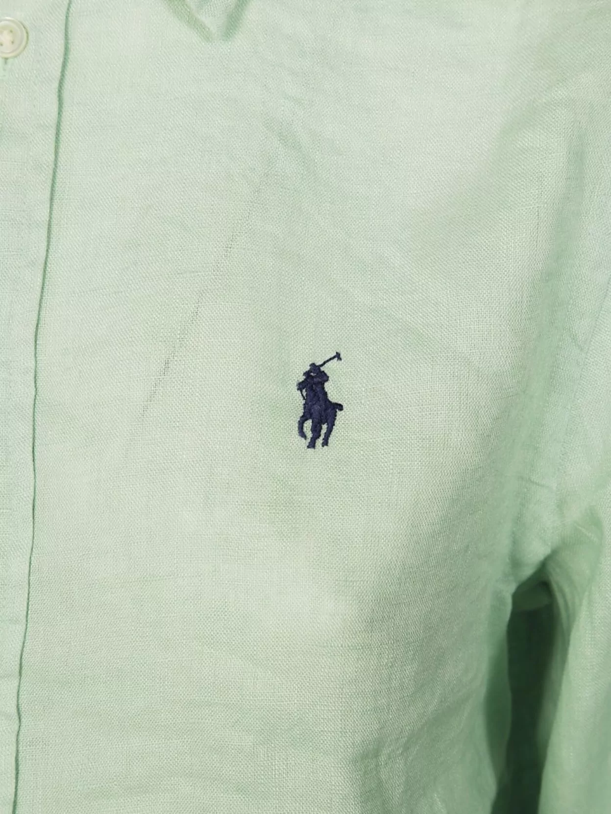 Polo Ralph Lauren Button Front Shirt With Sleeve Buttons In Green