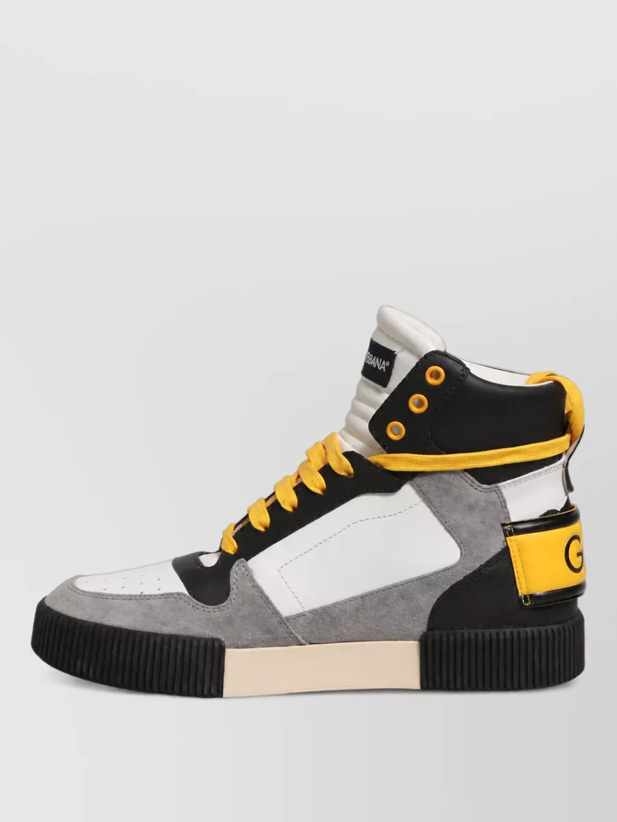 Dolce&Gabbana Leather High Top Sneakers