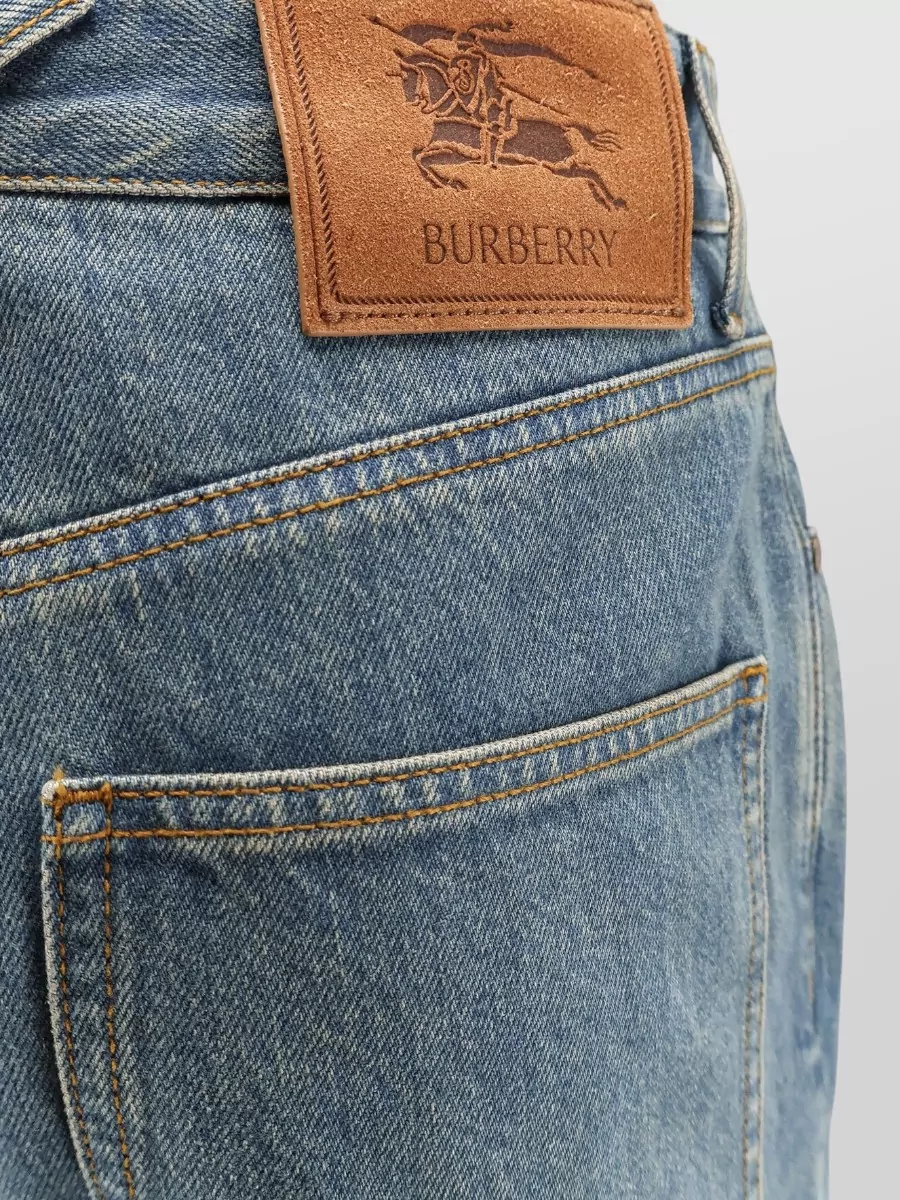 Burberry Denim Mid-Rise Straight-Leg Jeans