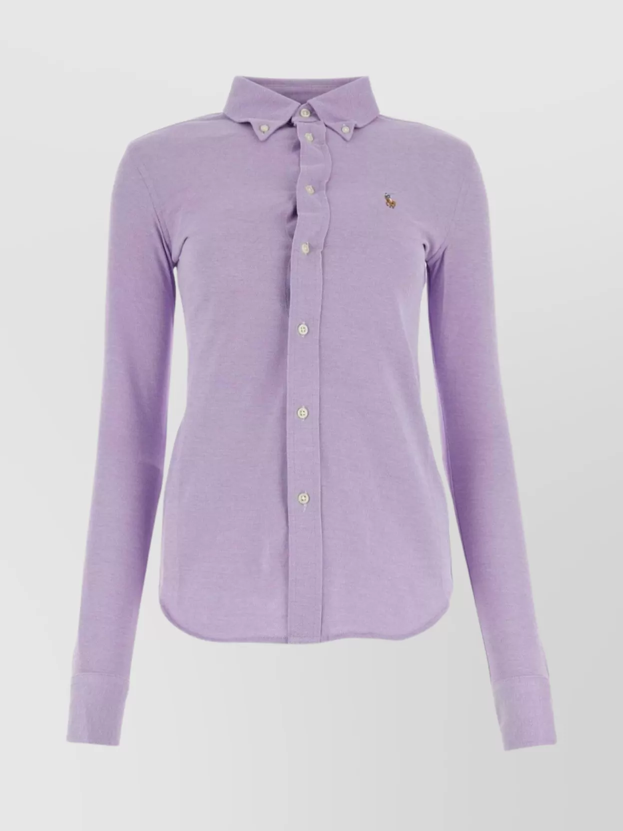 Shop Polo Ralph Lauren Logo Embroidered Oxford Shirt With Buttoned Cuffs