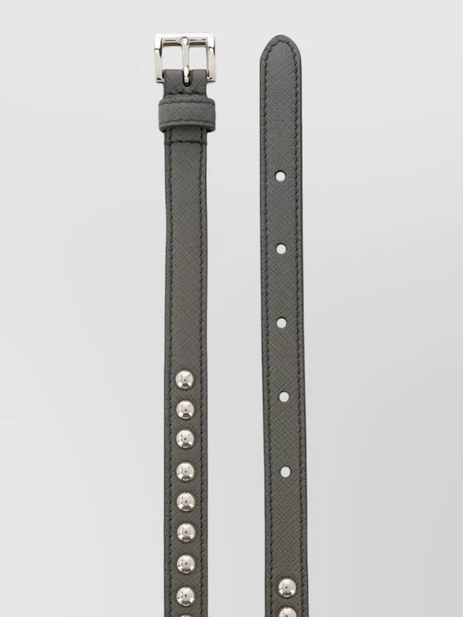 Prada Studded Leather Belt