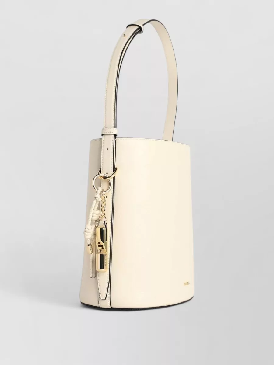 Furla Small Leather Bucket Bag
