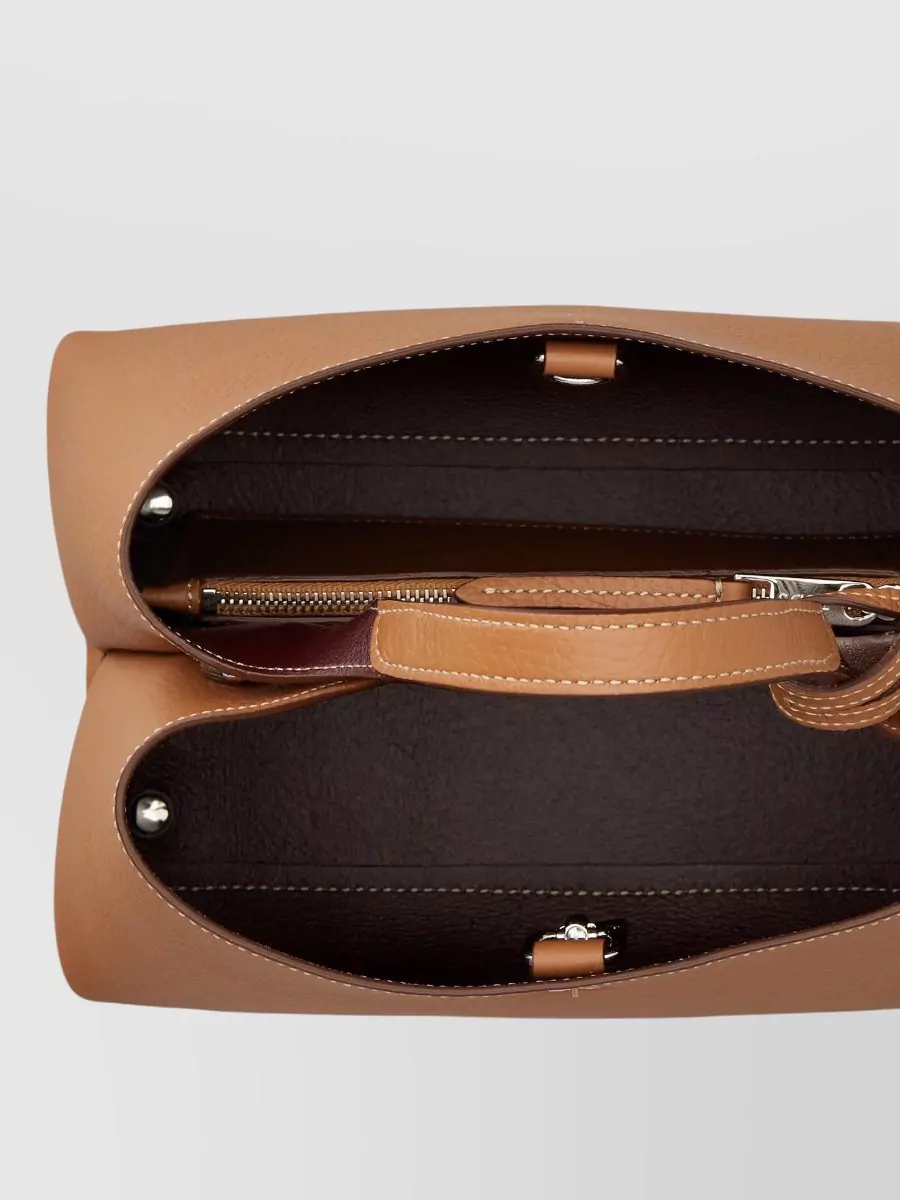 Tod's T Timeless Micro Leather Tote Bag