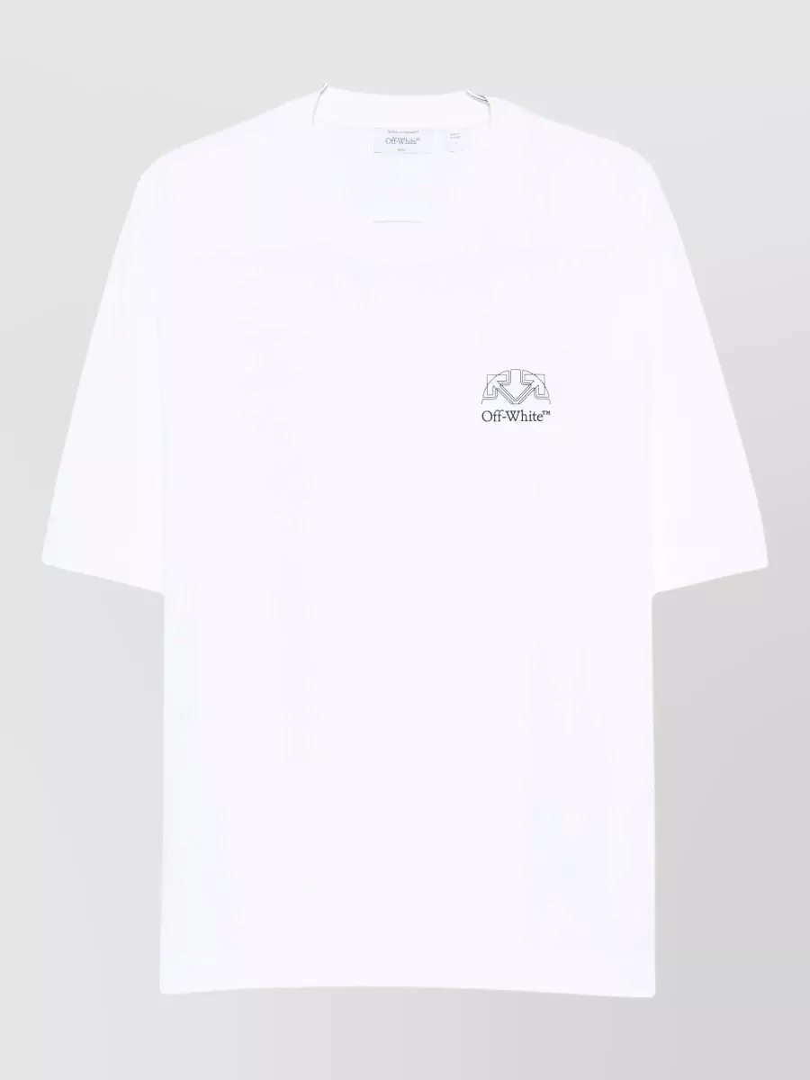 Off-White cotton jersey logo print short-sleeve t-shirt