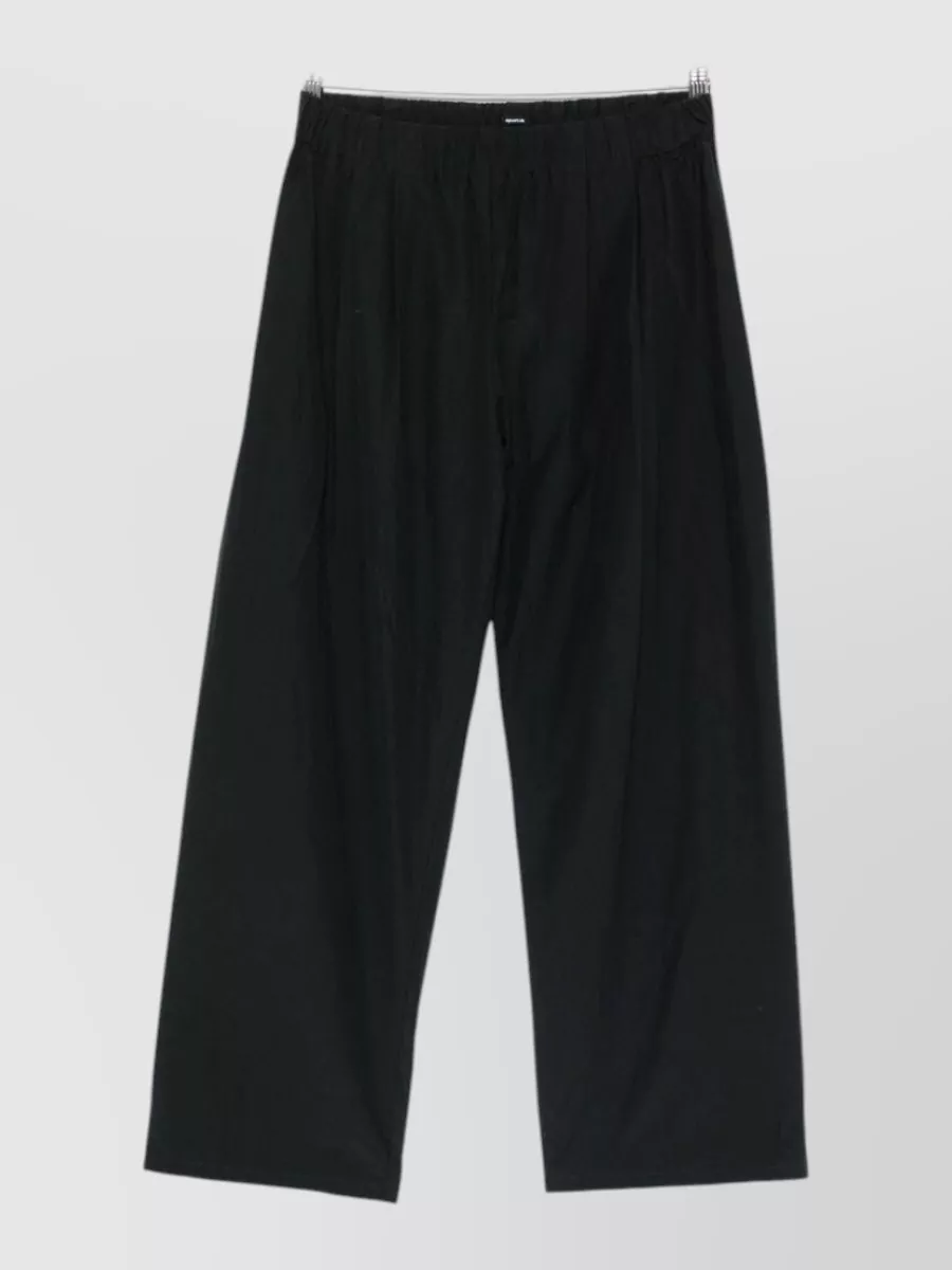 Apuntob Crinkled Pleated Wide-Leg Trousers