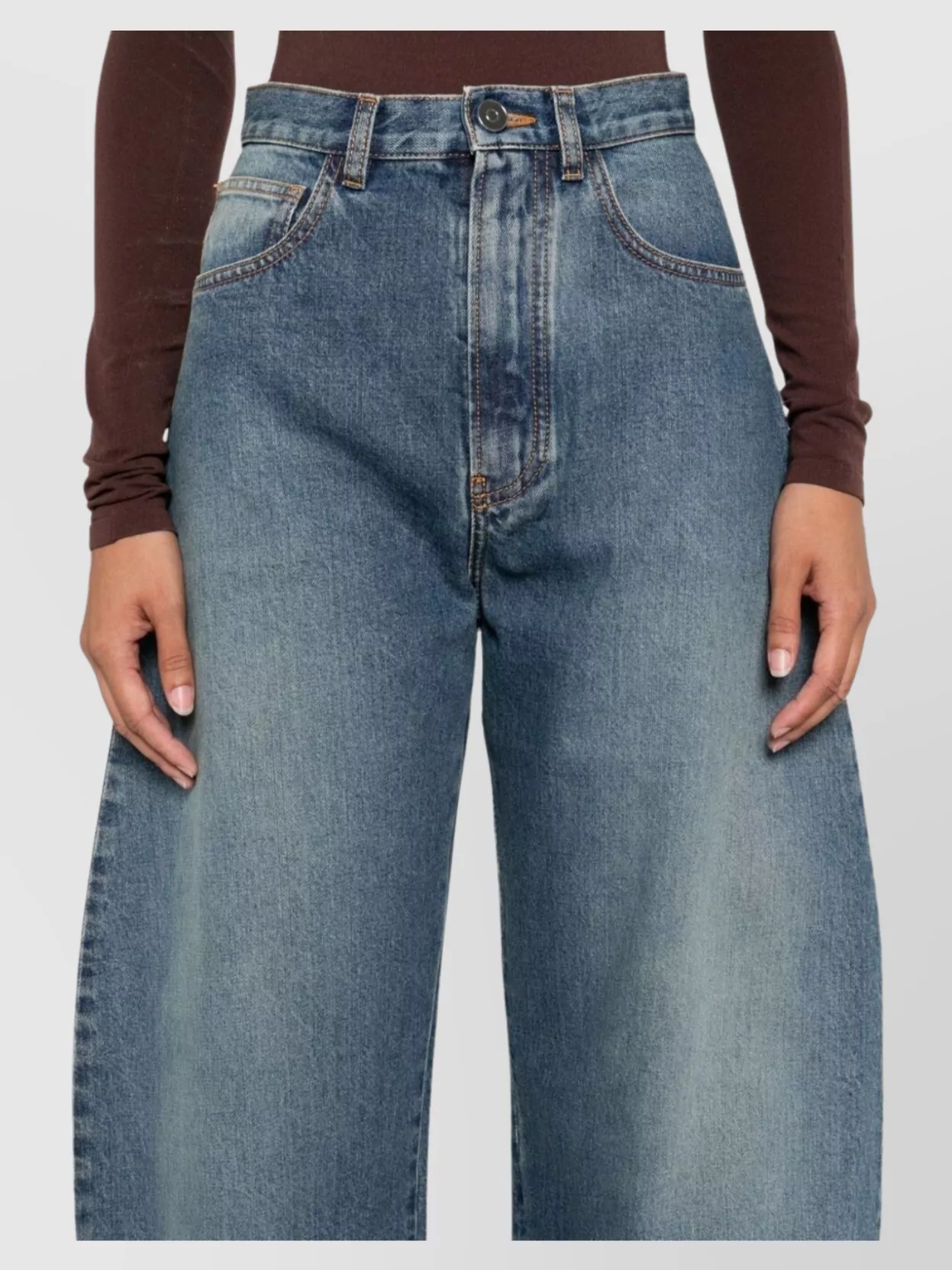 Alaïa Wide Leg Trousers Belt Loops