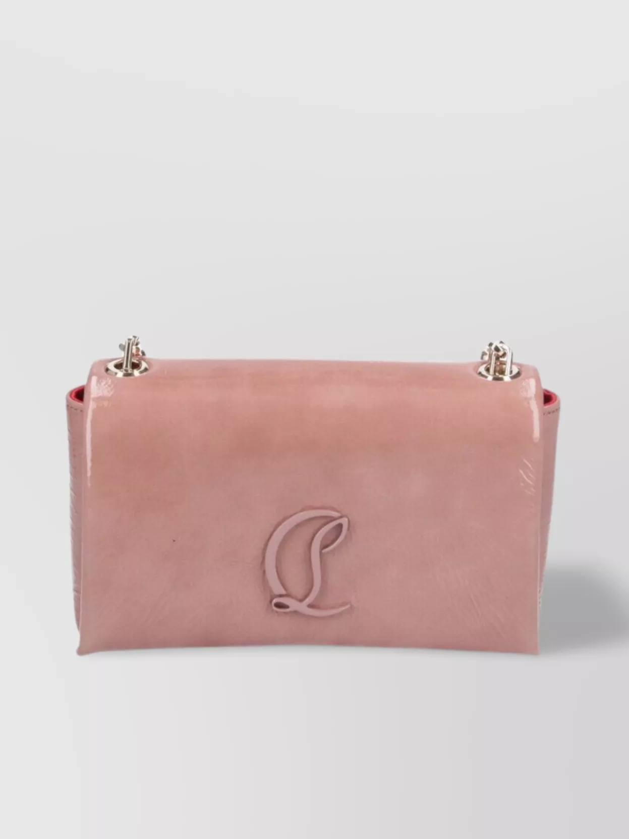 Christian Louboutin Glossy Chain Strap Shoulder Bag