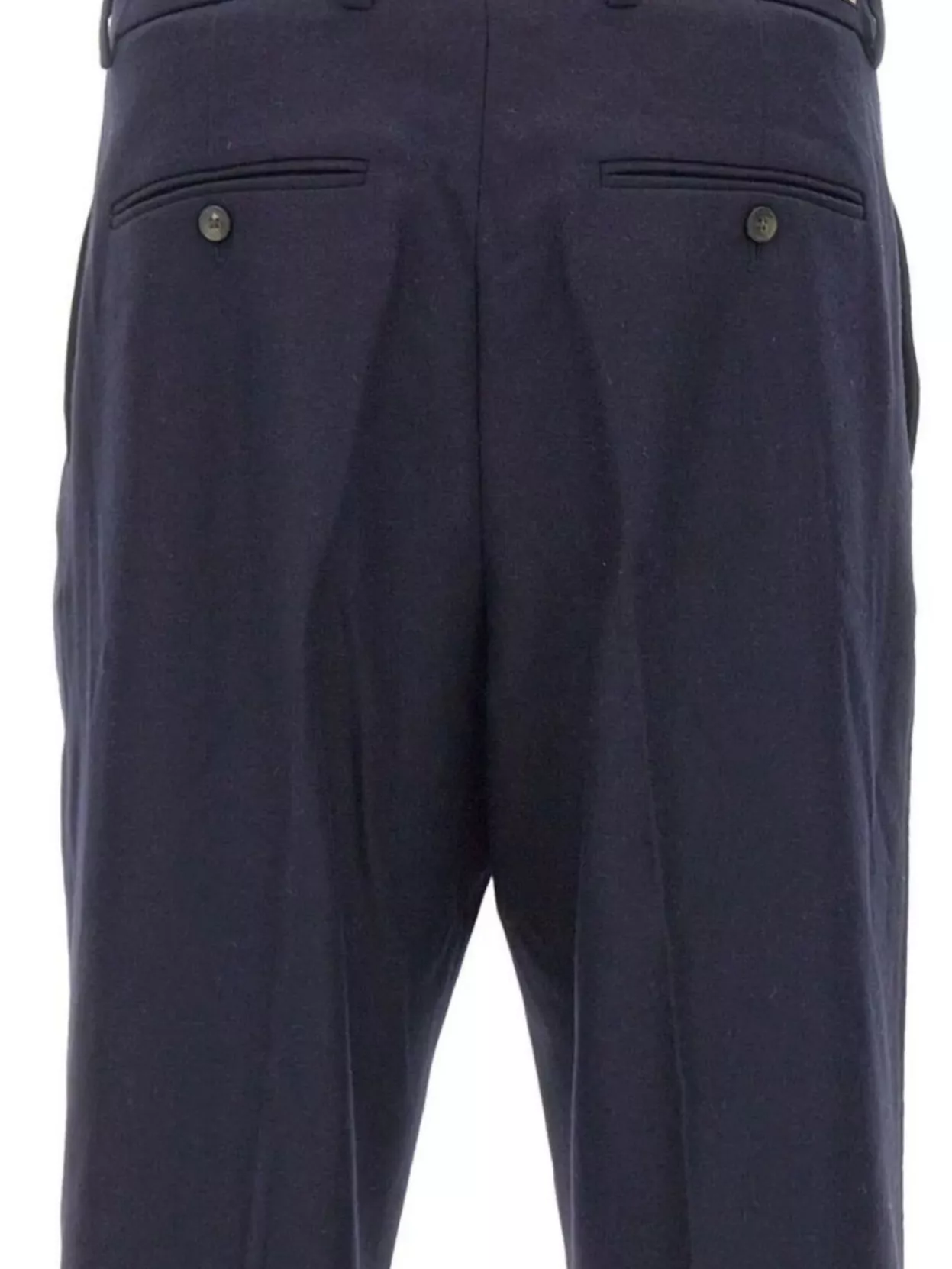 Drôle De Monsieur Cropped Trousers Pleated Front