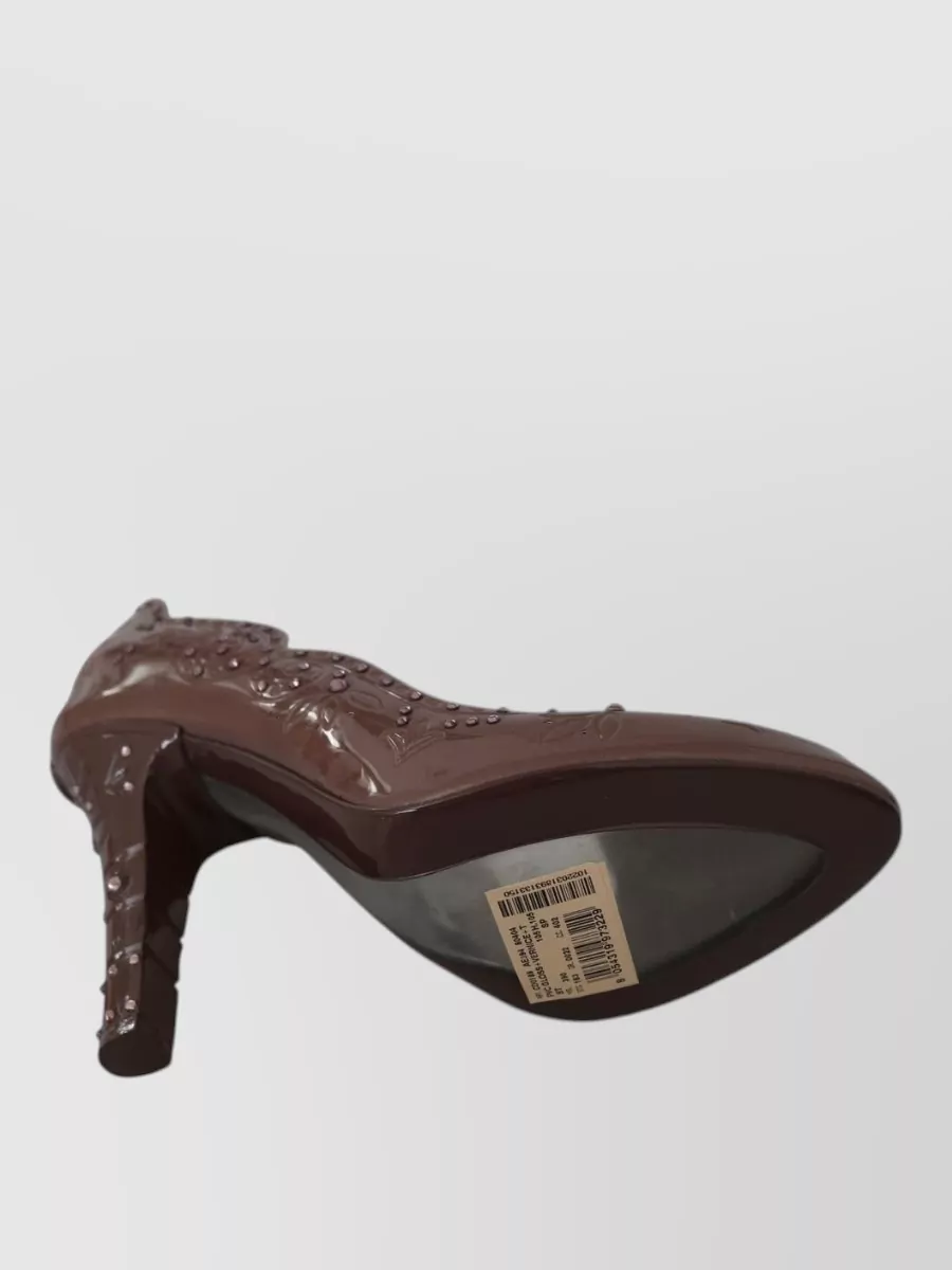 Dolce&Gabbana Floral Crystal-Embellished Pumps