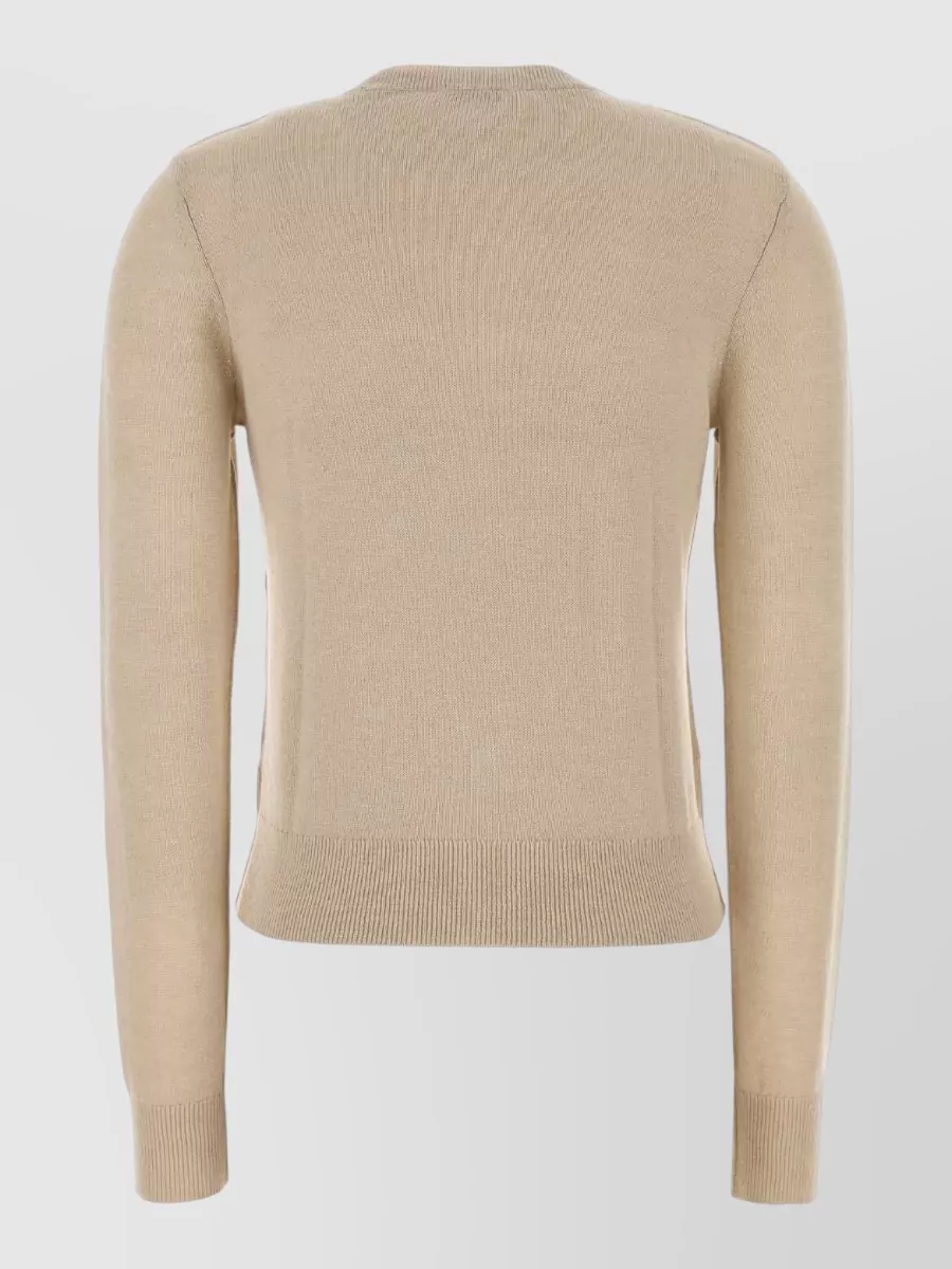 Burberry Ribbed Cotton Wool Cardigan