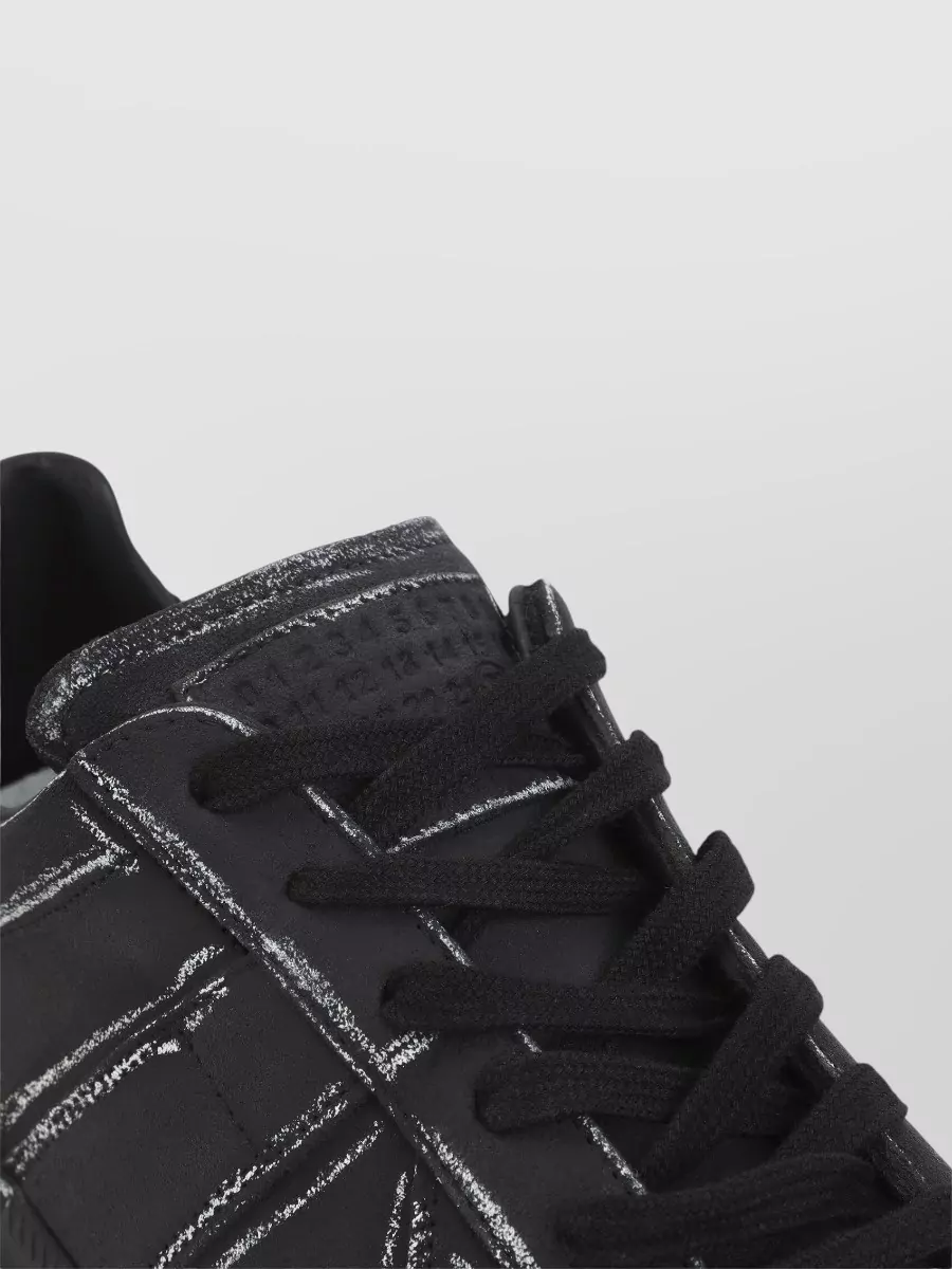 Maison Margiela Leather Low-Top Sneakers