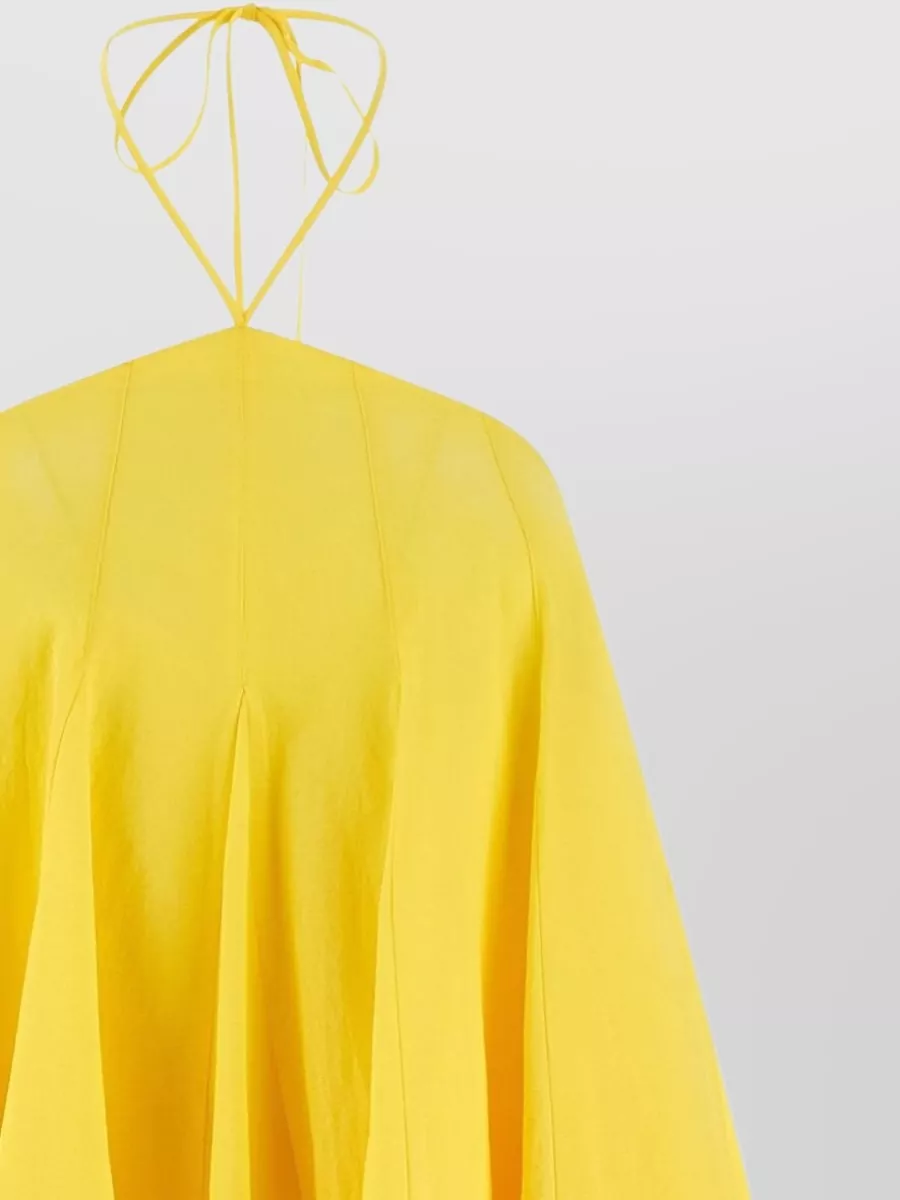 Jacquemus Triangle Short Dress Halter Backless Design