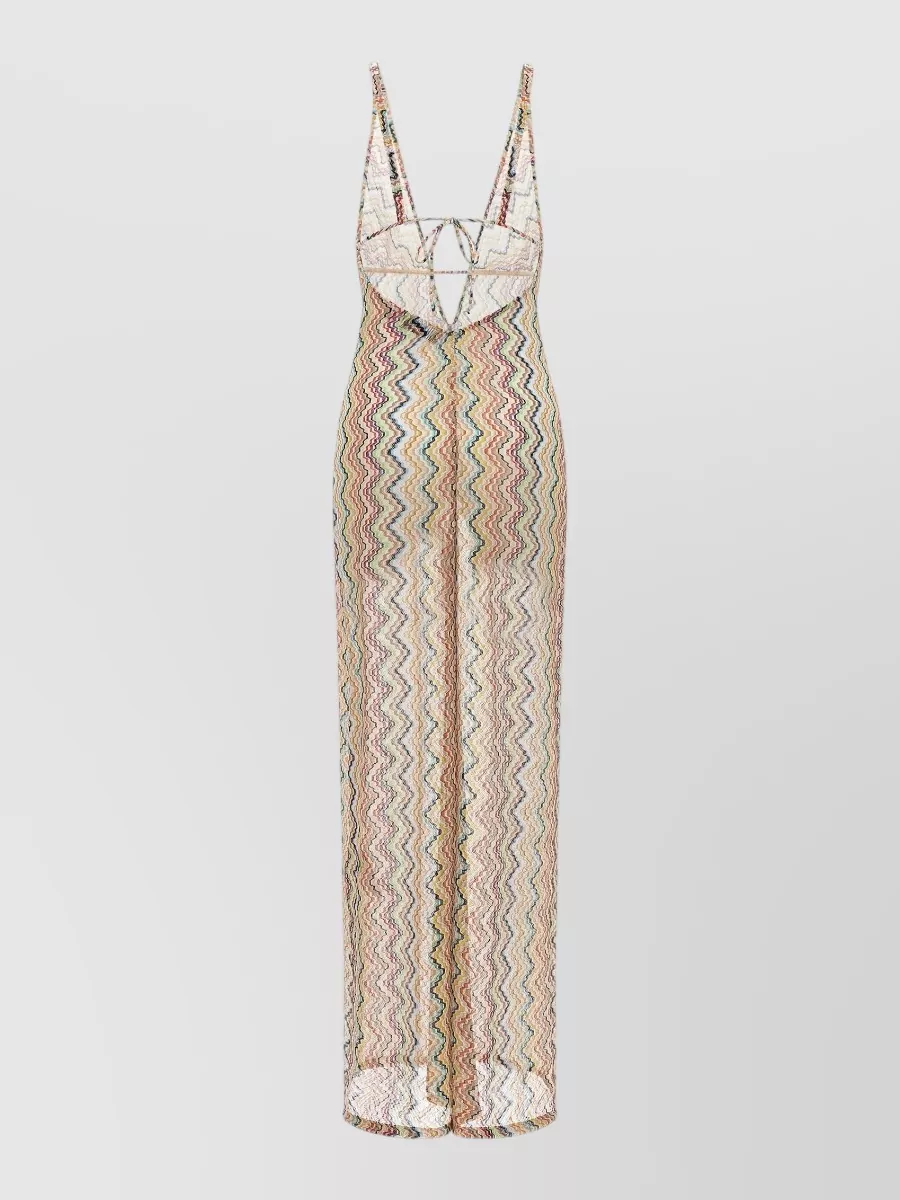 Missoni Zigzag Wide-Leg V-Neck Jumpsuit