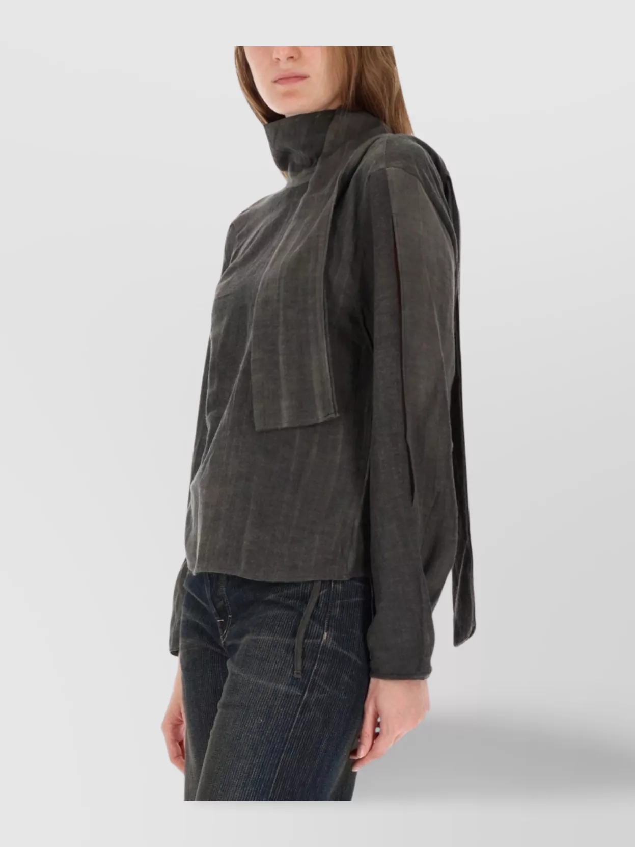 Our Legacy Long Sleeve Top Scarf Detail