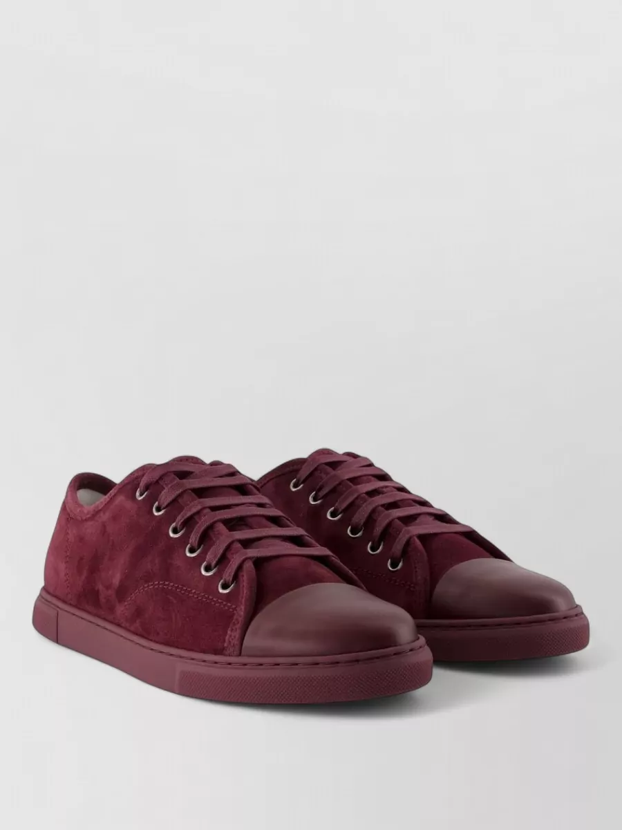 Lanvin leather lace-up sneakers