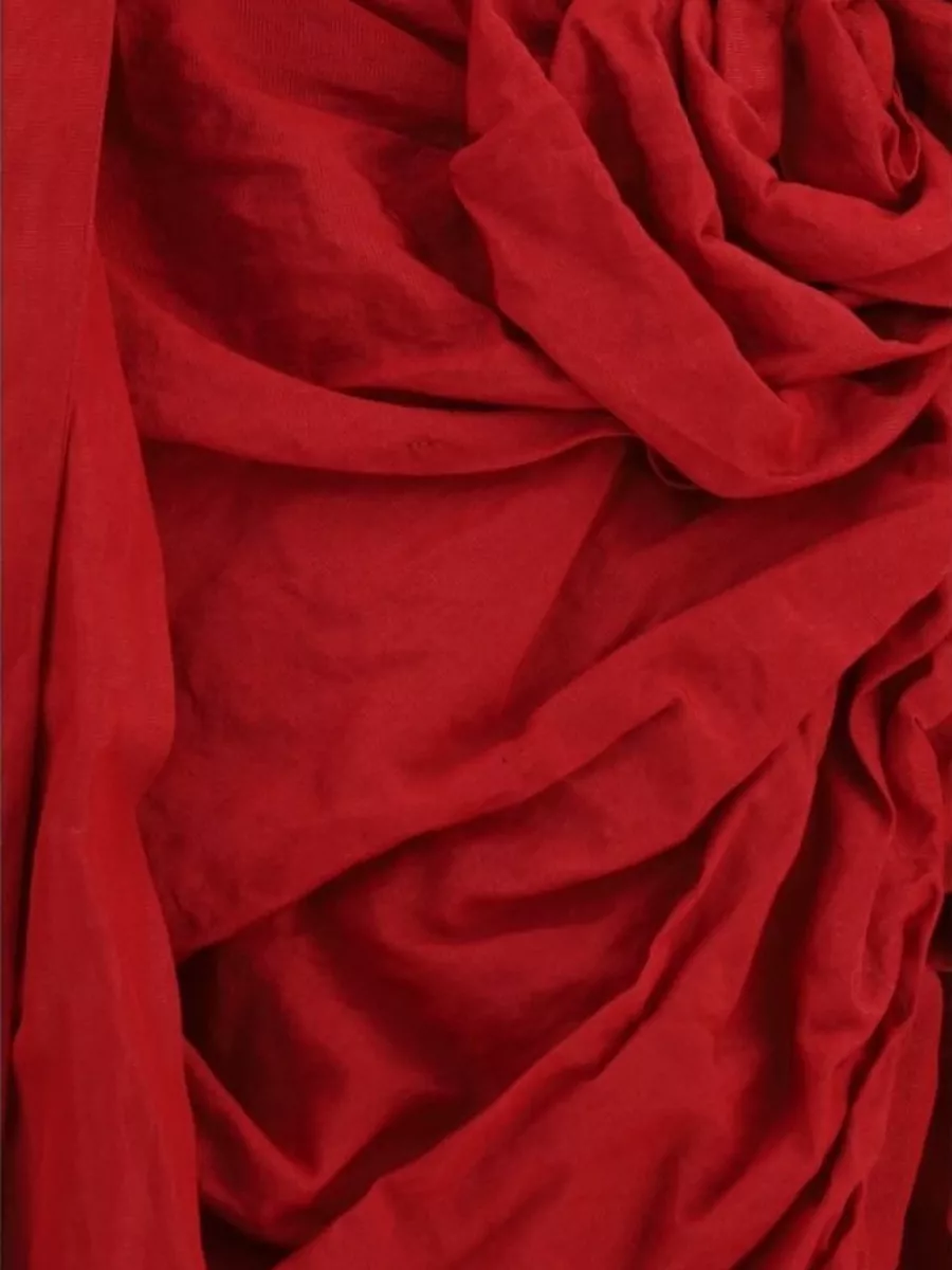 Magda Butrym Cotton draped shawl-collar mini dress