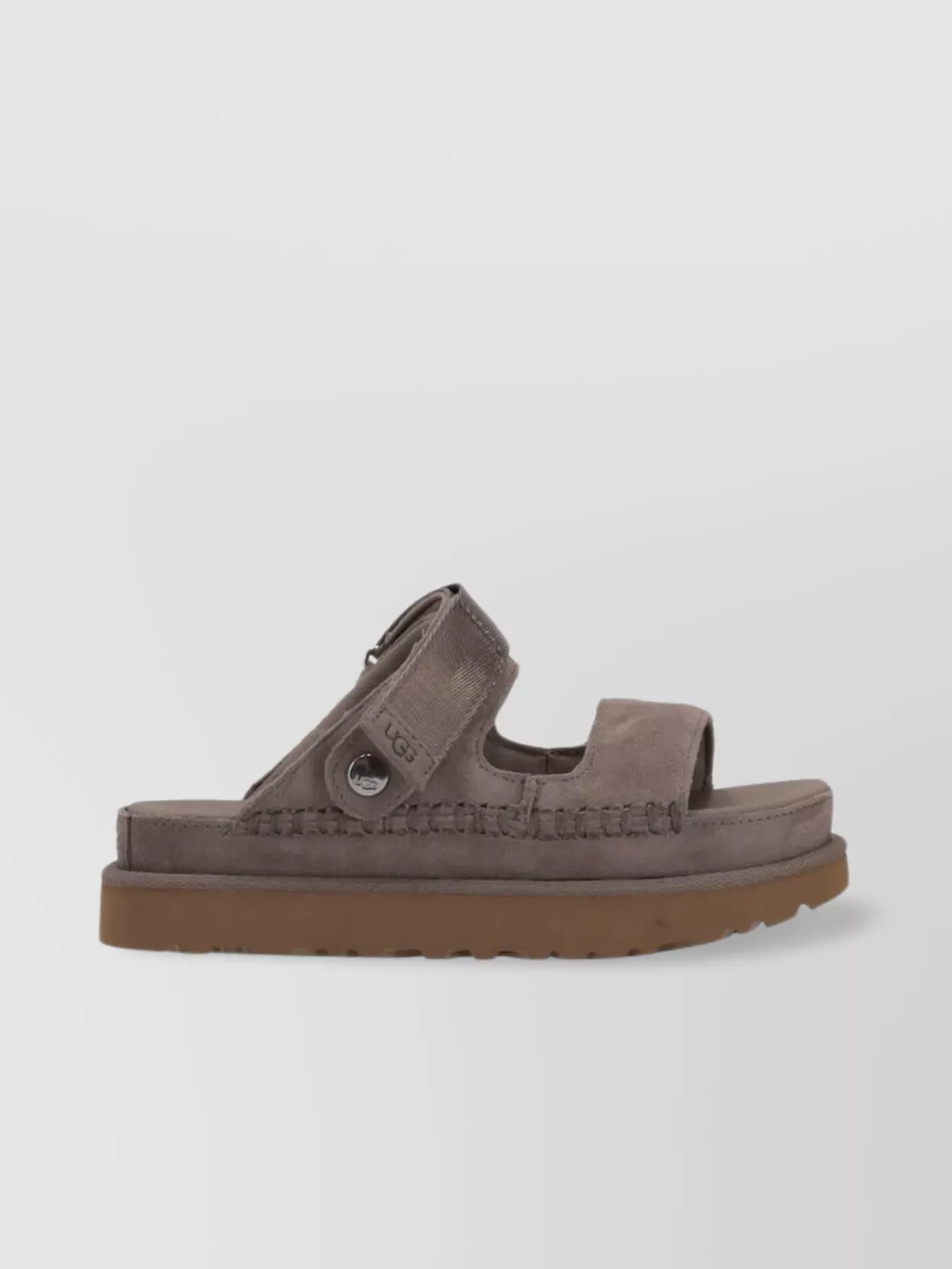 Ugg Adjustable Suede Sandal With Webbing