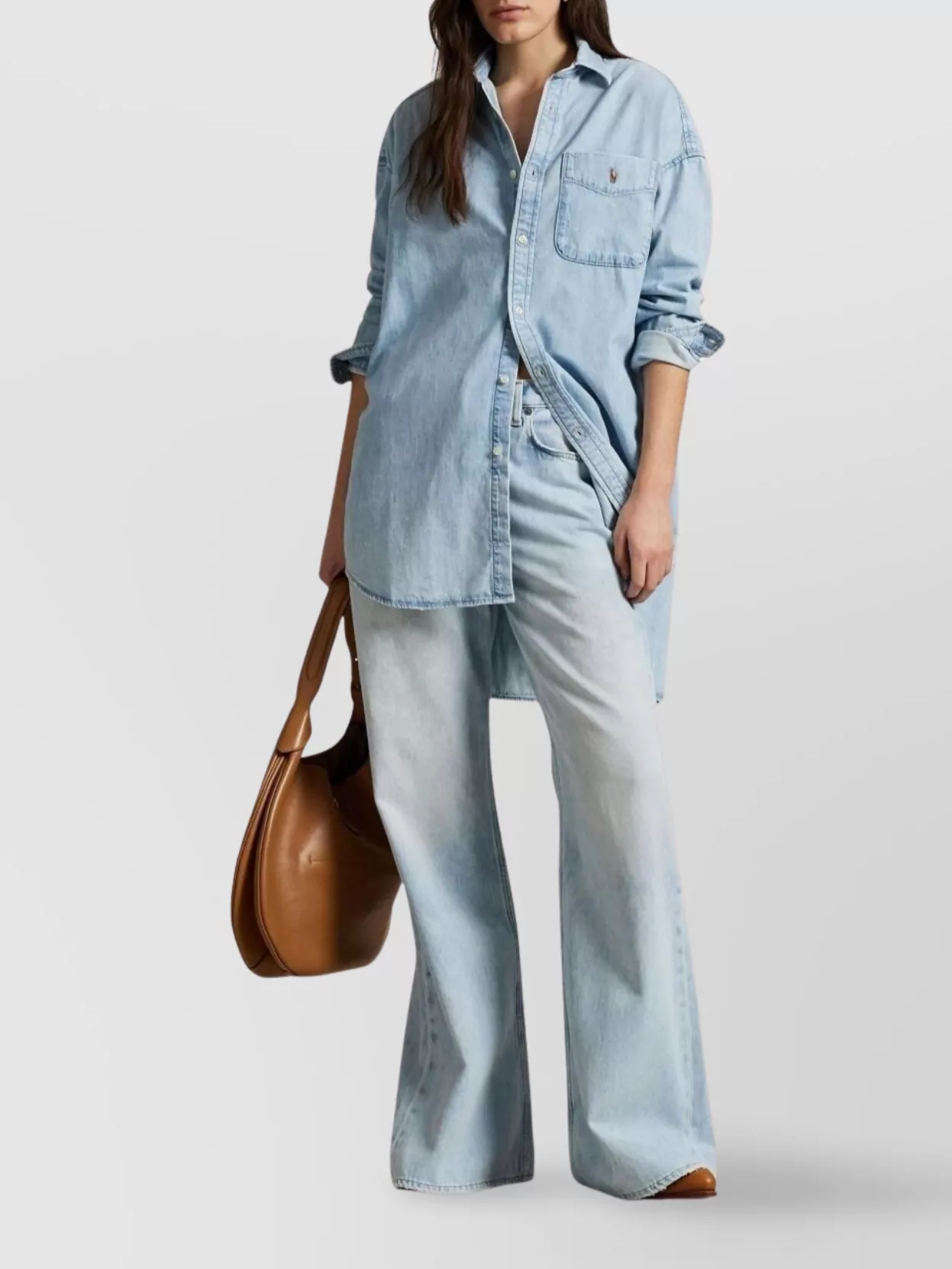 Ralph Lauren Cotton Flared Leg Trousers