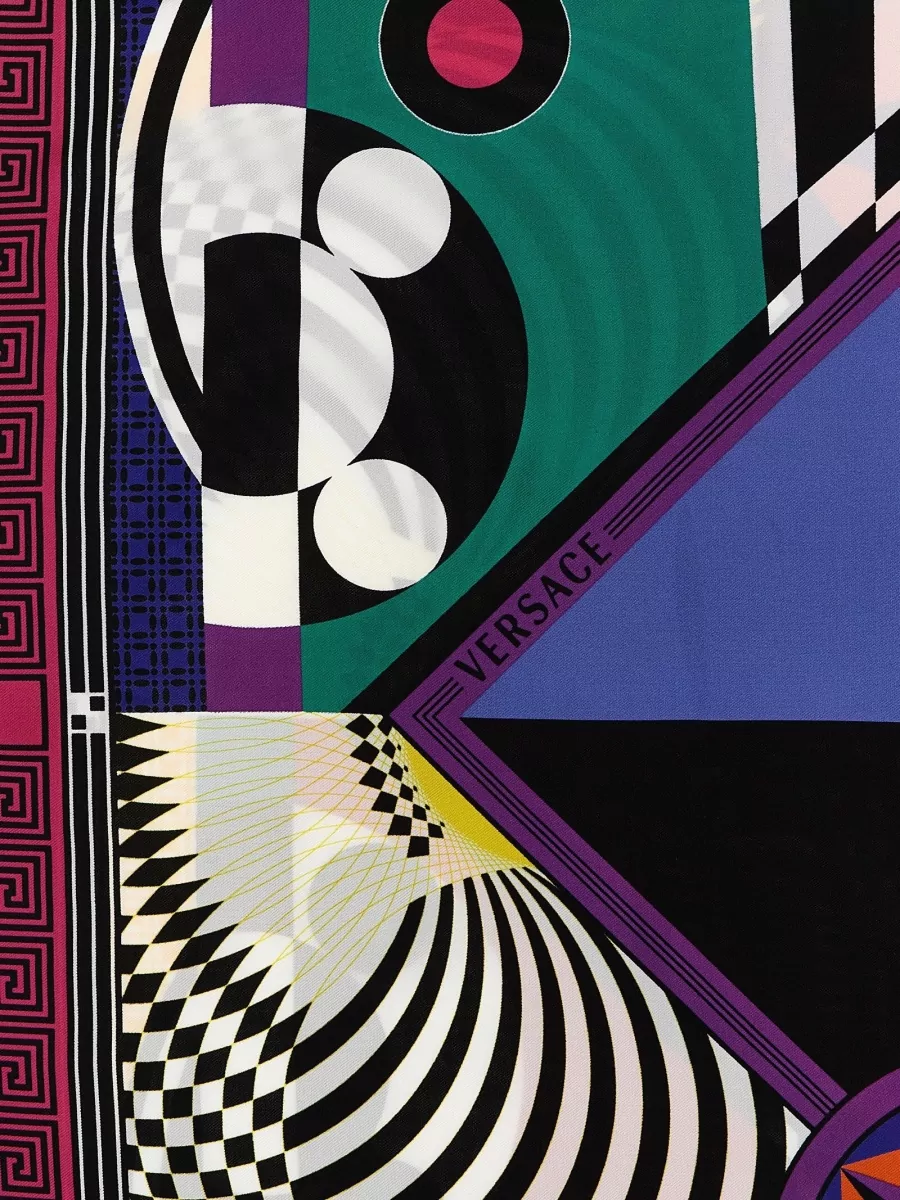 Versace Silk Theatre Print Scarf
