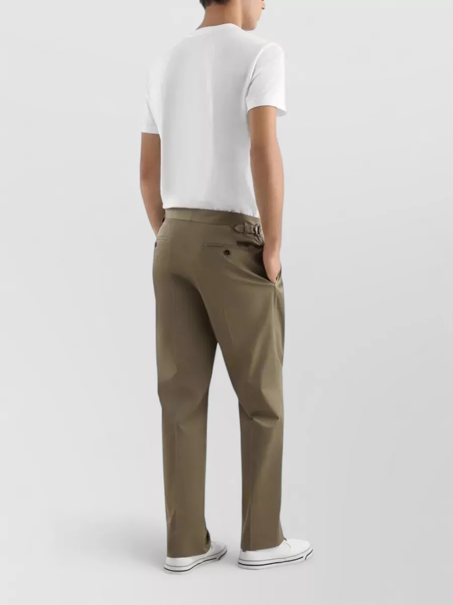 Dolce&Gabbana Pleated Straight-Leg Tailored Trousers