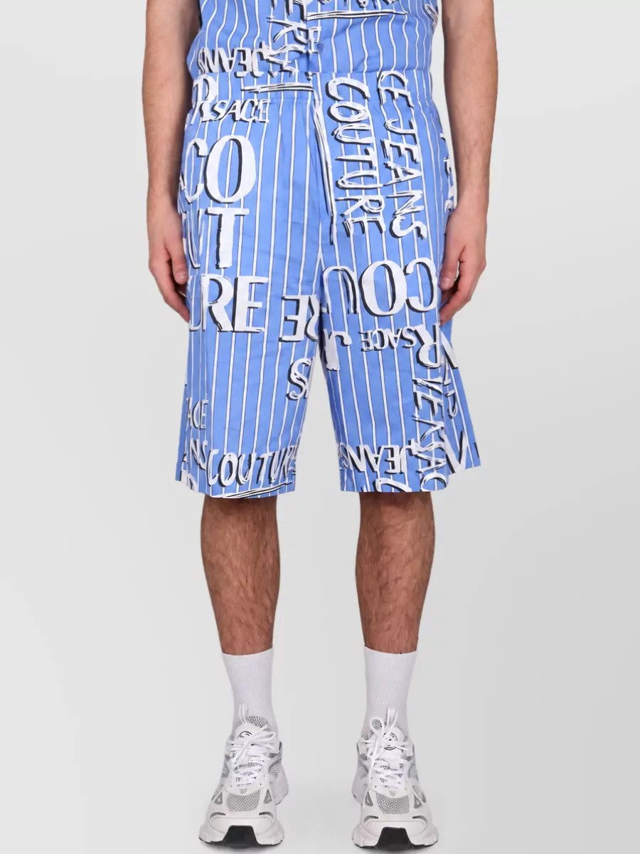 Versace Jeans Couture Logo-Print Bermuda Shorts