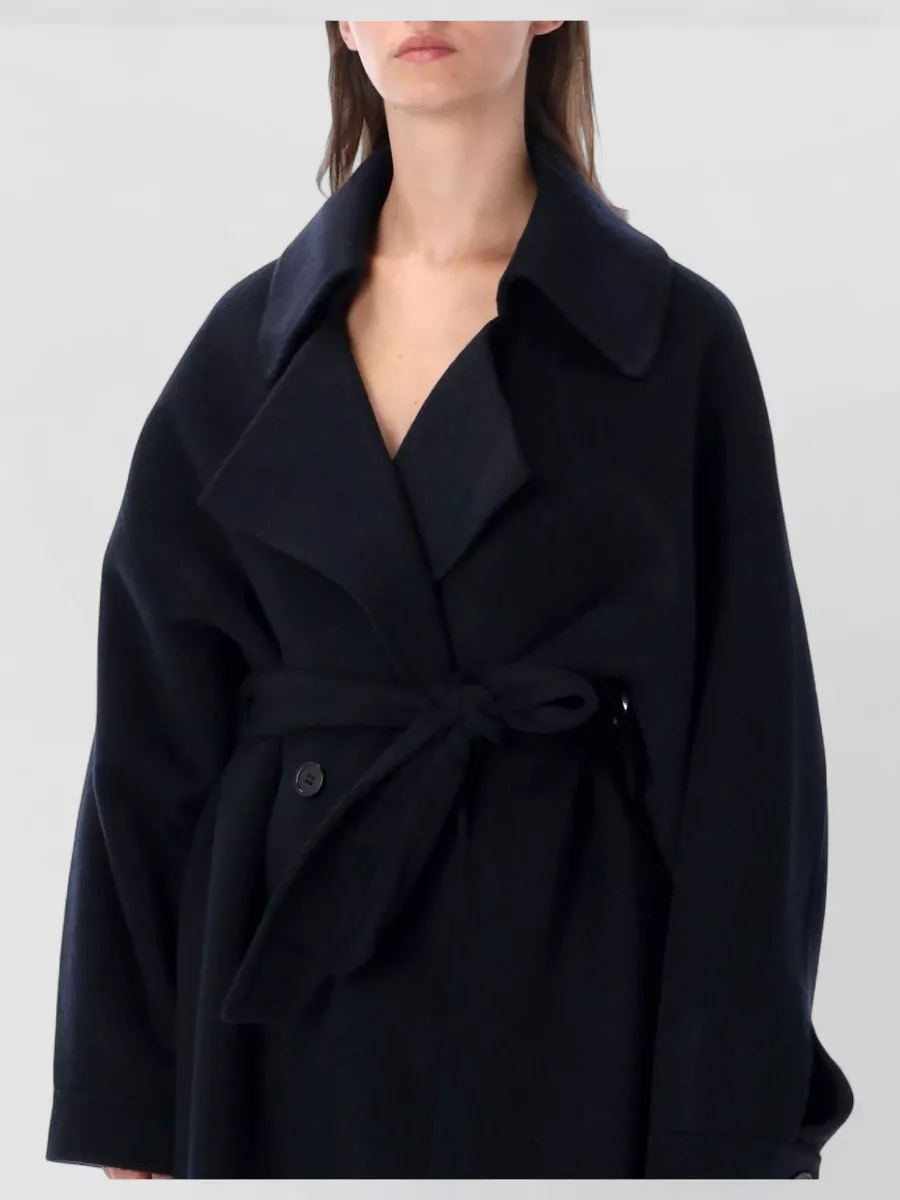 The Frankie Shop Wool Oversized Double-Breasted Trench Coat