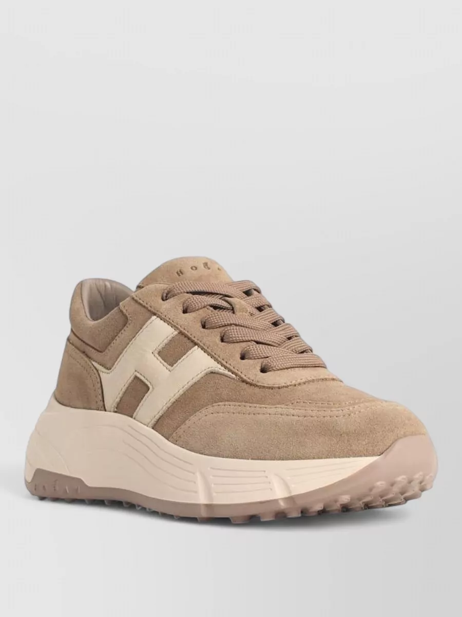 Hogan leather lace-up sneakers