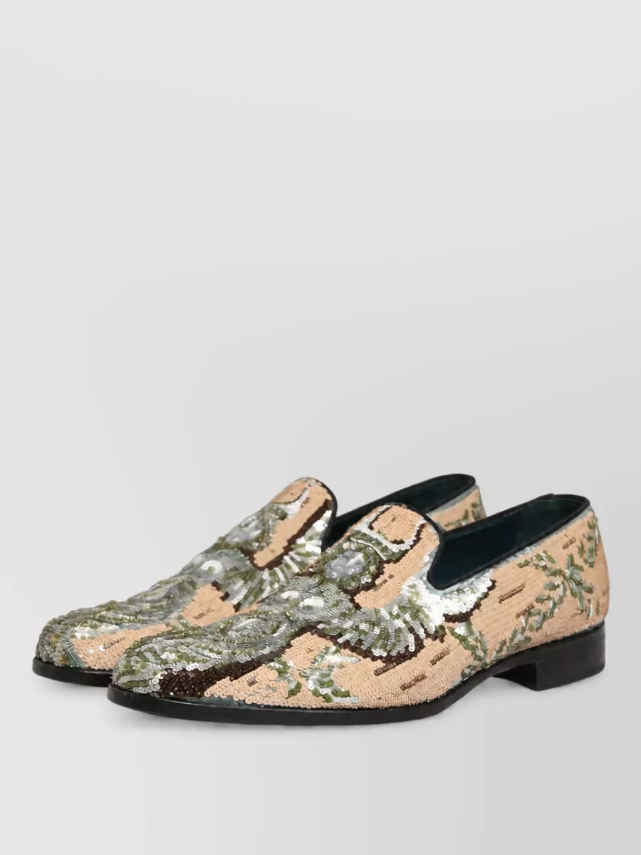Dolce&Gabbana leather monk shoes