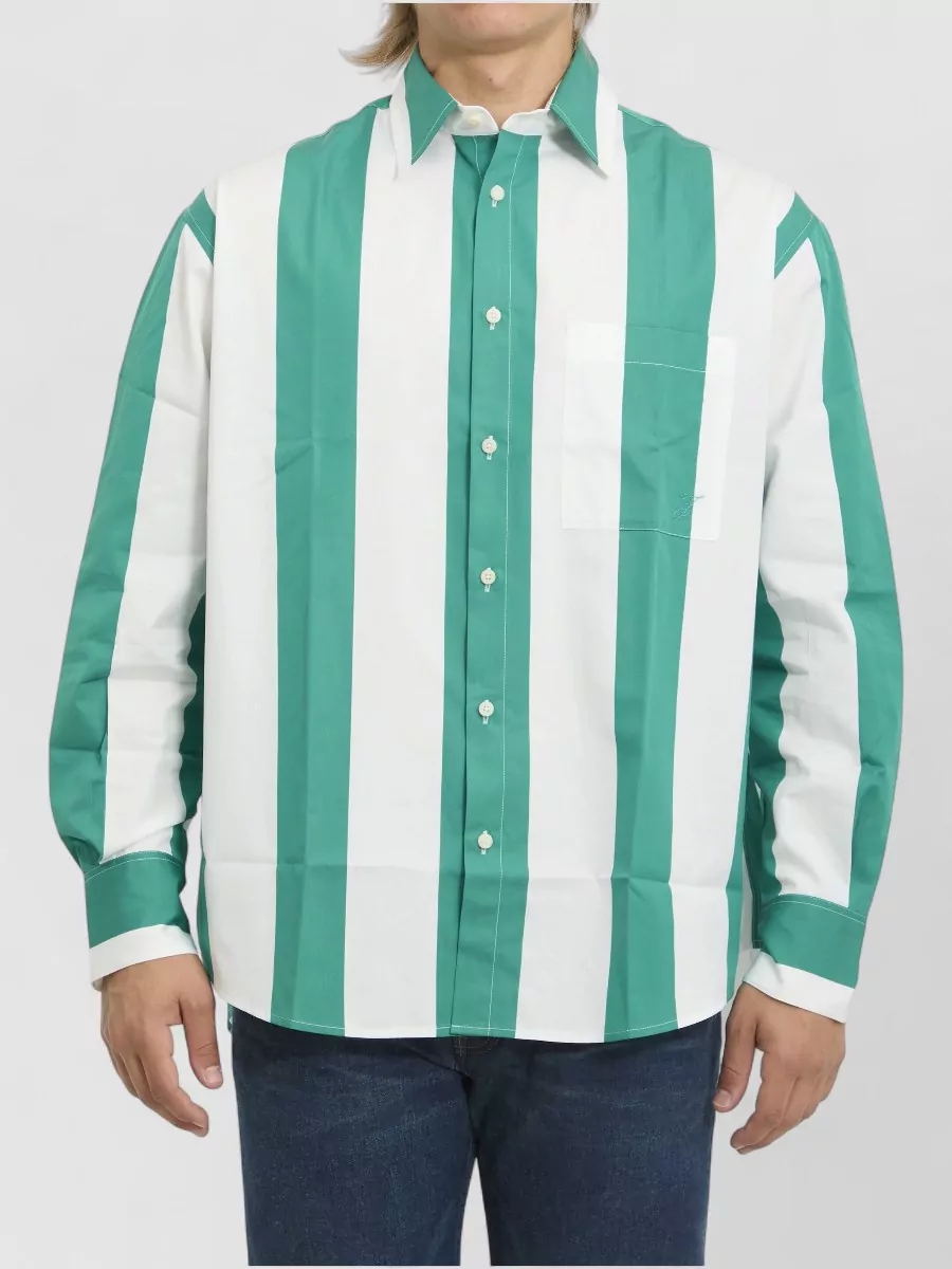Jacquemus Striped cotton regular-fit shirt
