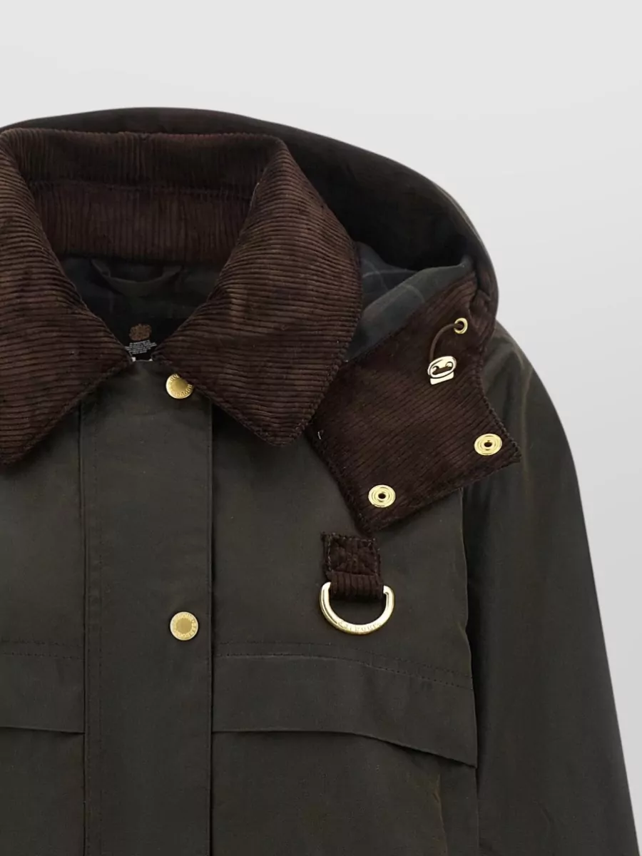 Barbour Waxed Cotton Single Breasted Jacket
