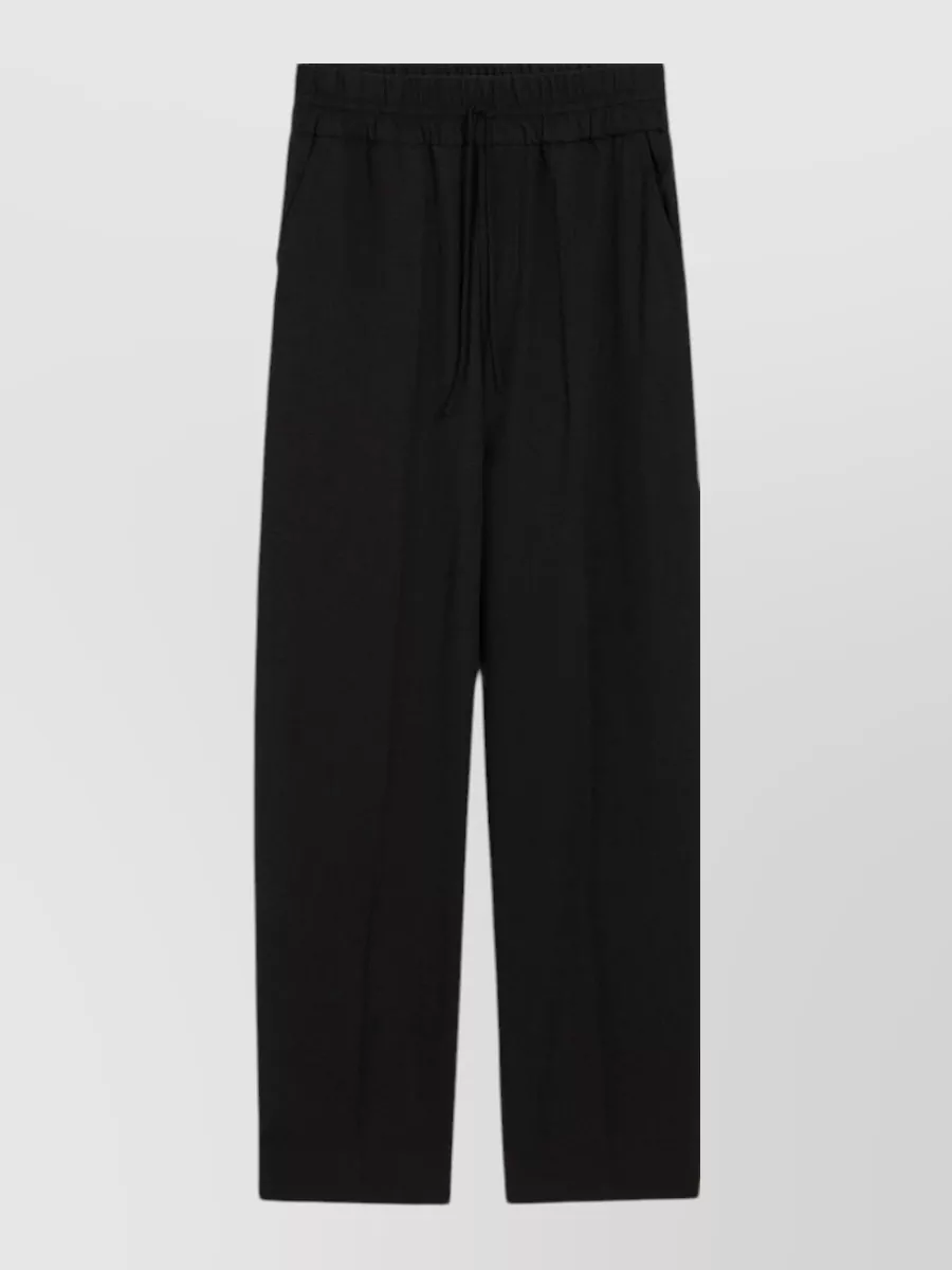 Ami Paris virgin wool relaxed-fit straight-leg trousers