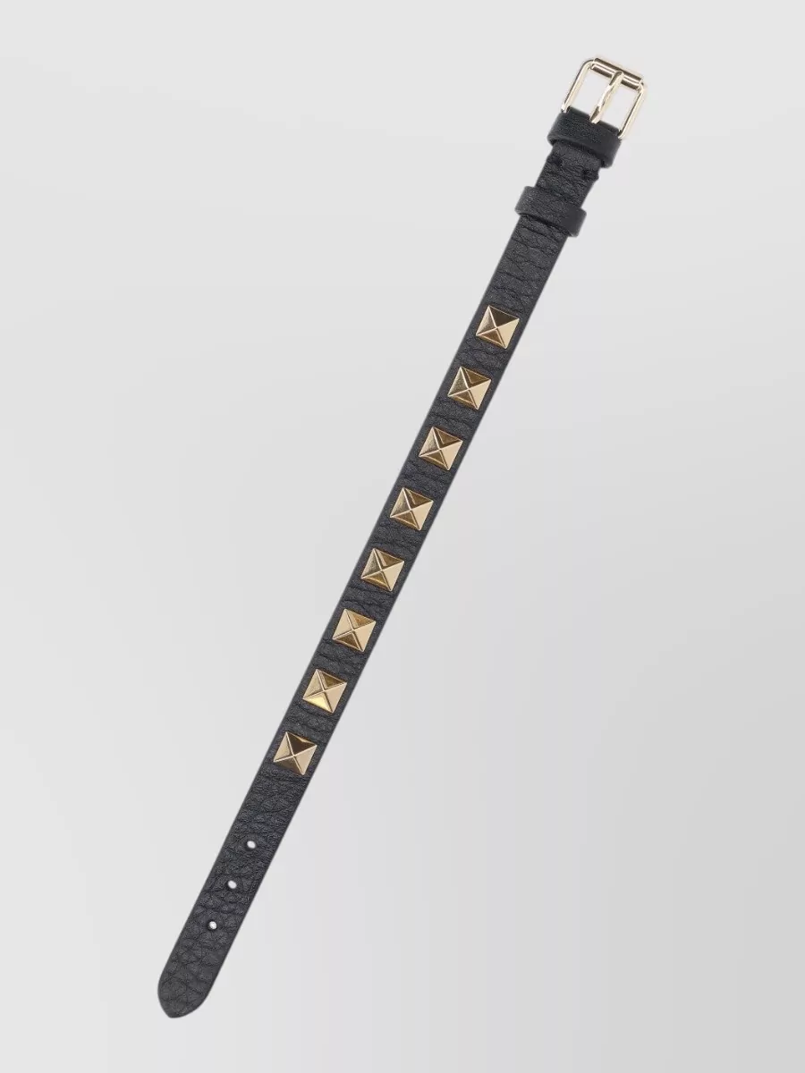 Valentino Garavani leather studded bracelet