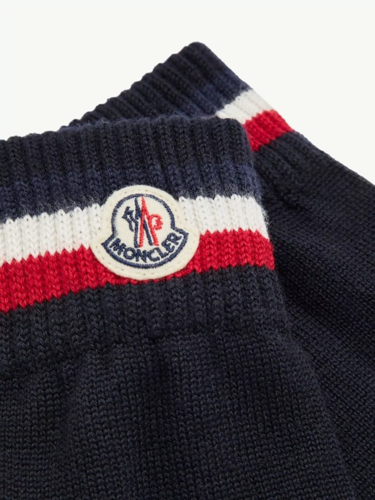 Moncler Three Color Wool Knit Gloves