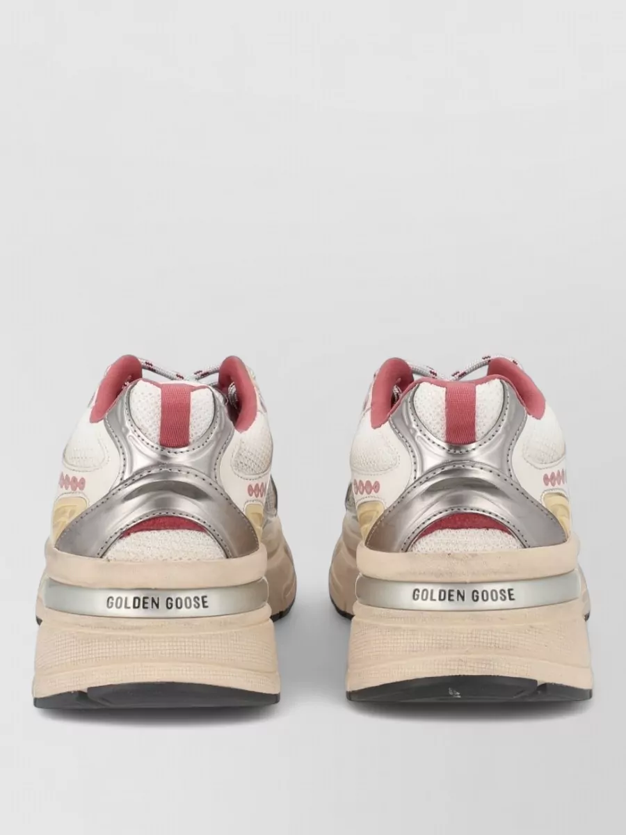Golden Goose Lightstar Sneaker Mesh Panels Contrast Sole