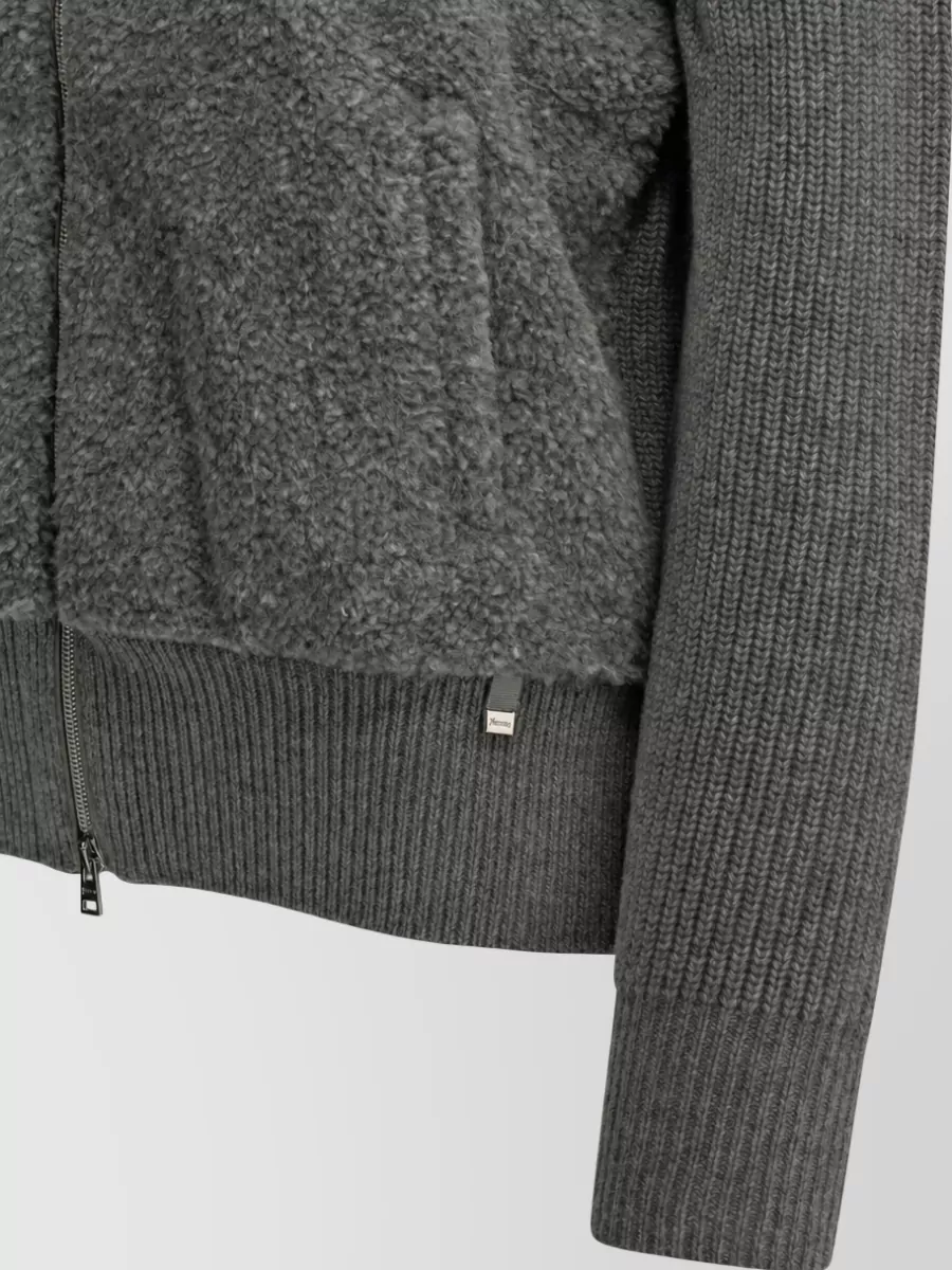 Herno Wool Zip-Up Jacket