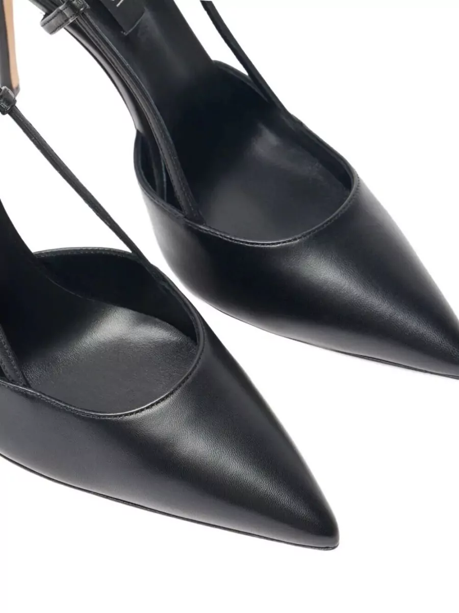 Casadei Julia Jolly Minorca Leather Slingback Pumps