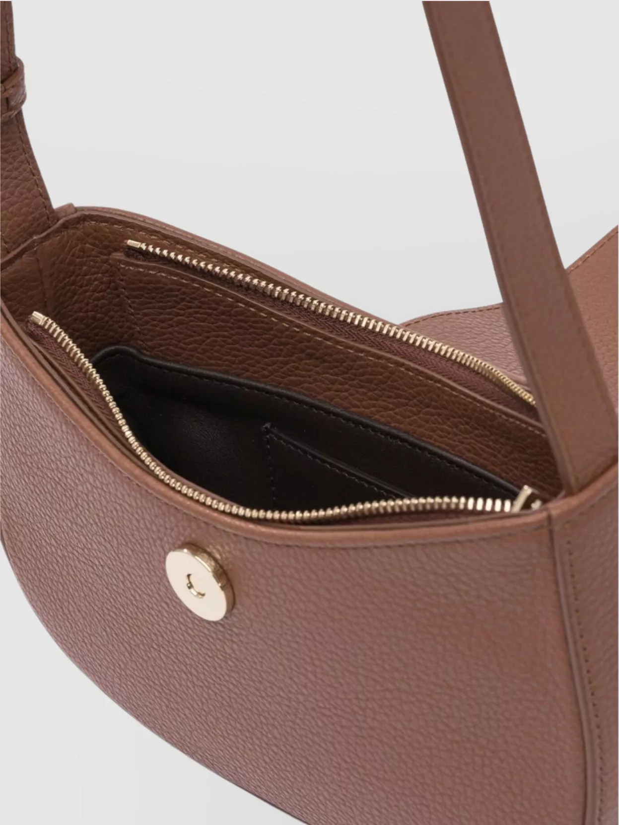 Ferragamo Textured Finish Shoulder Bags With Adjustable Strap
